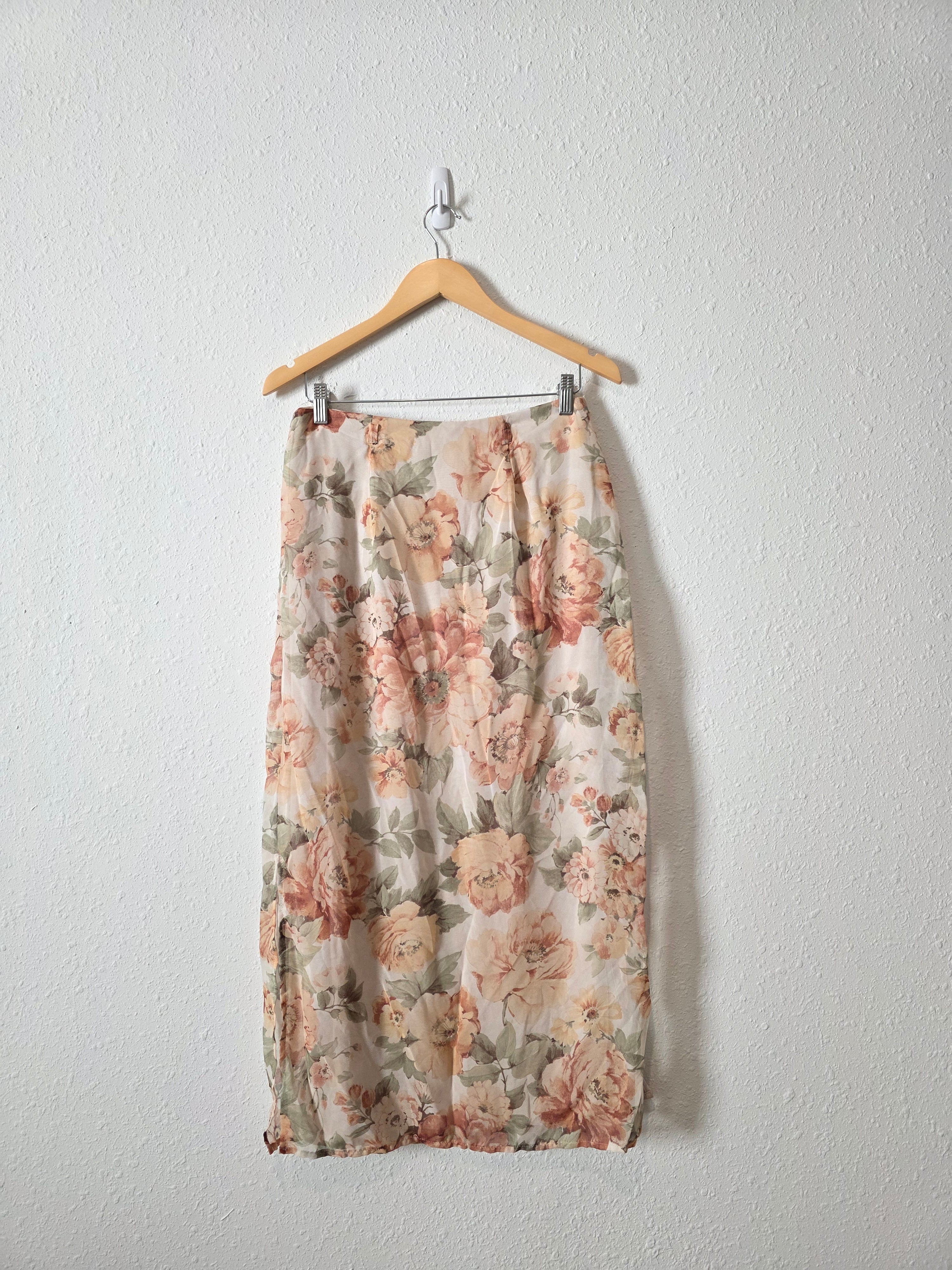 Vintage Floral Maxi Skirt (28/29)
