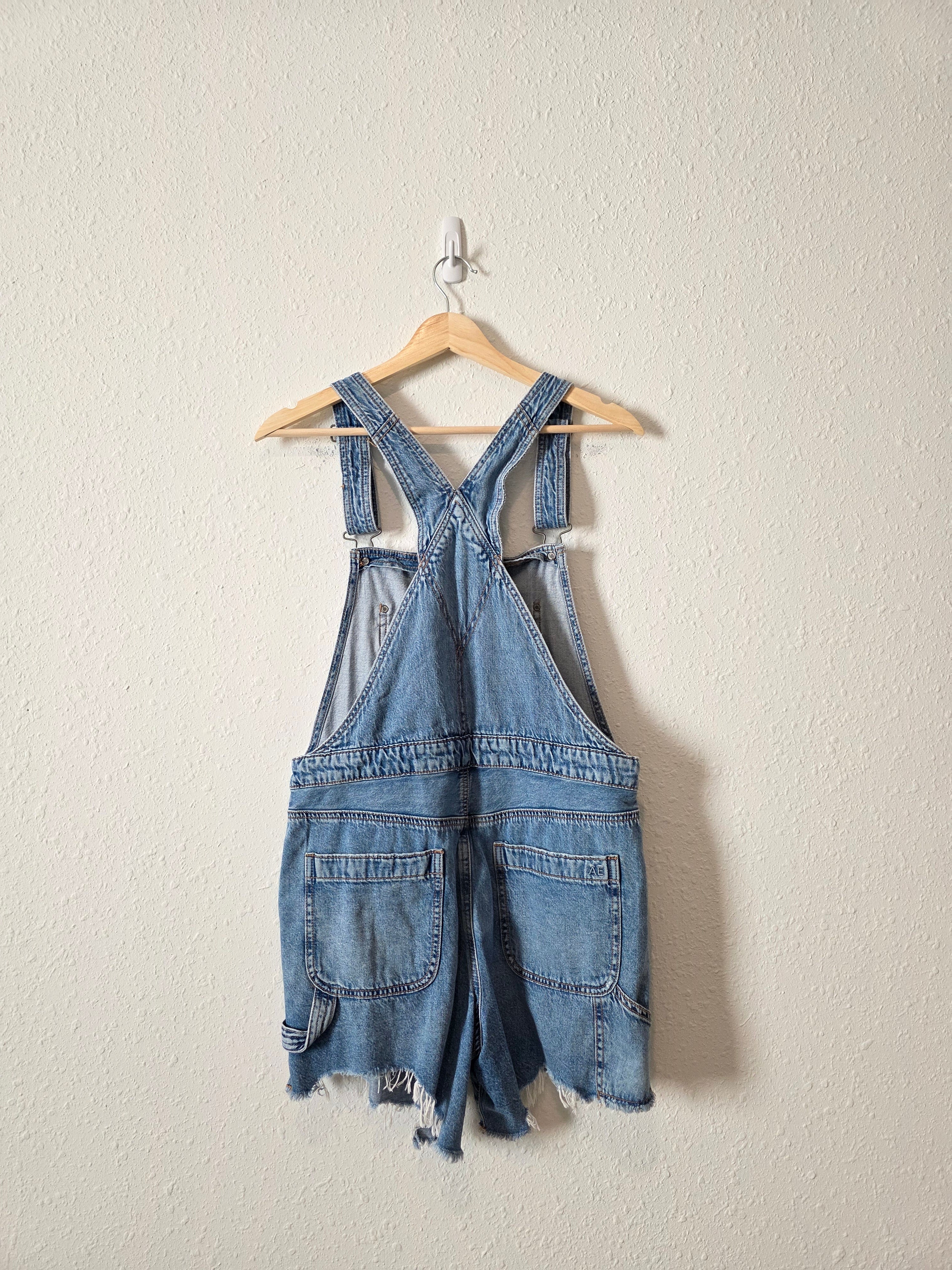 Relaxed Denim Shortalls (XS)