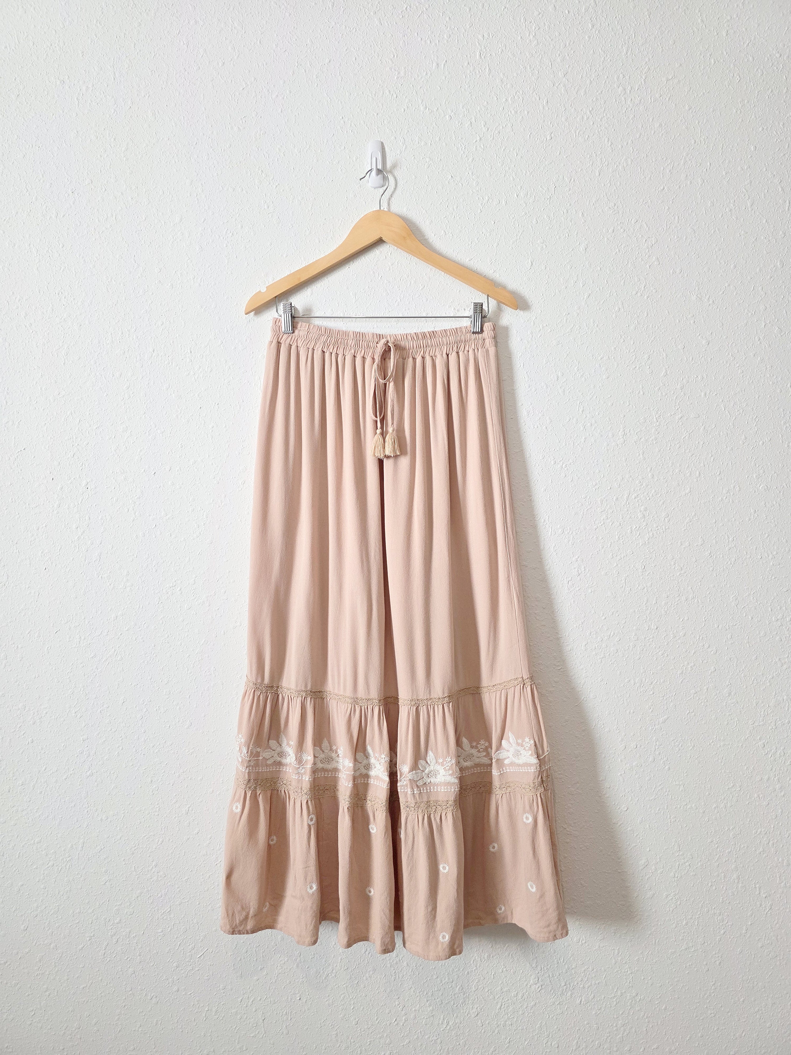 In Loom Embroidered Maxi Skirt (M)
