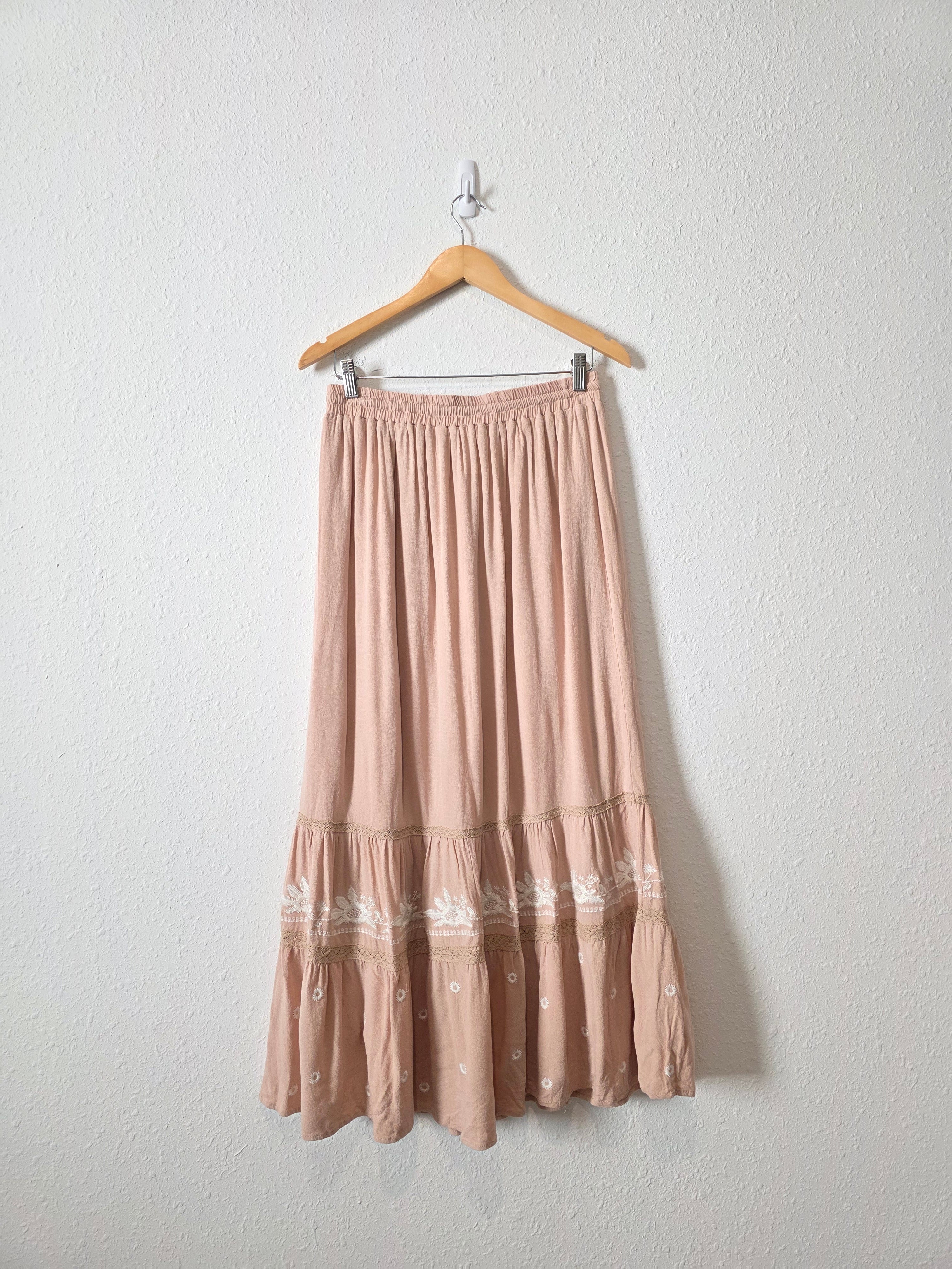 In Loom Embroidered Maxi Skirt (M)