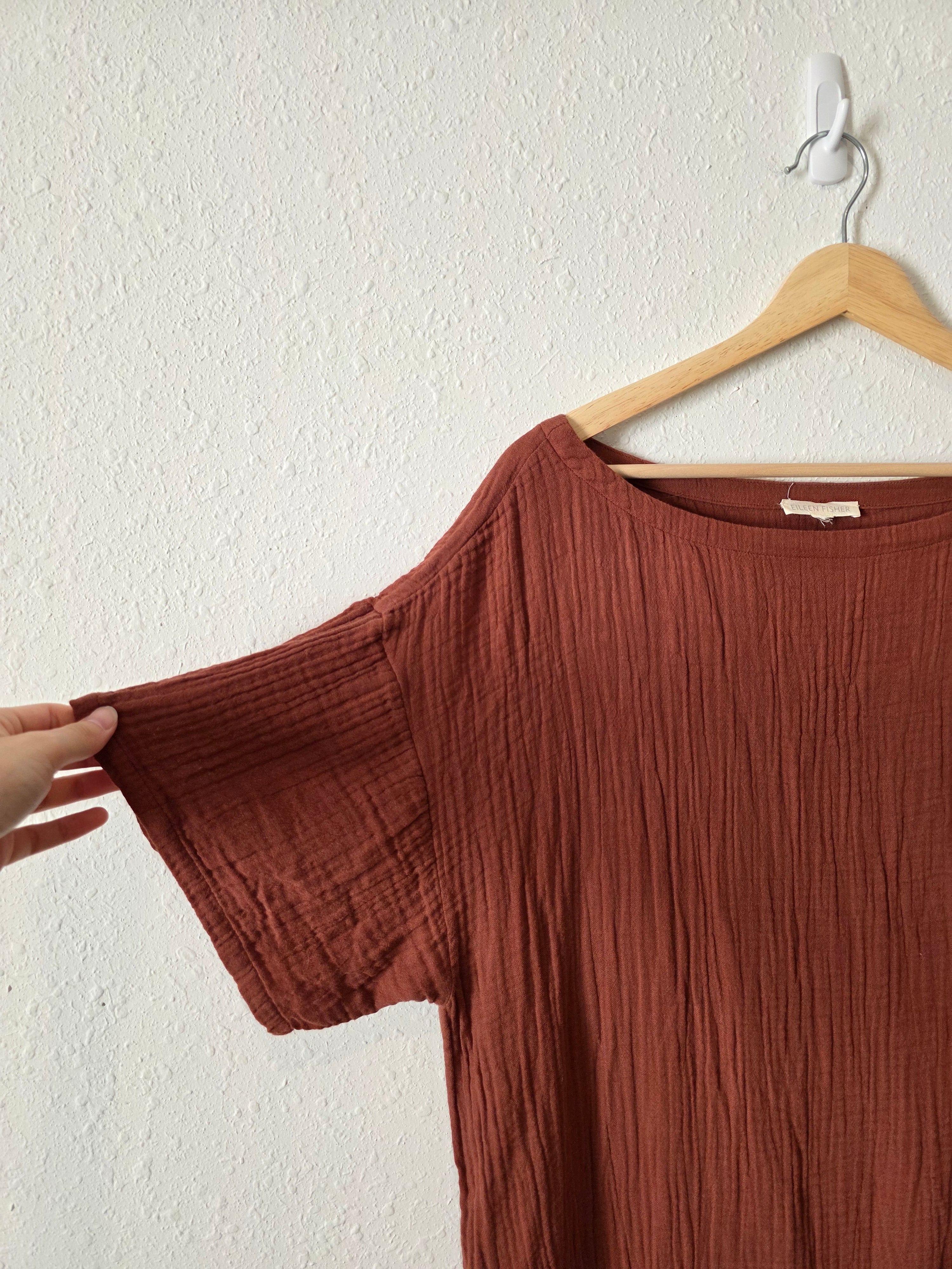 Eileen Fisher Oversized Gauze Dress (L/XL)