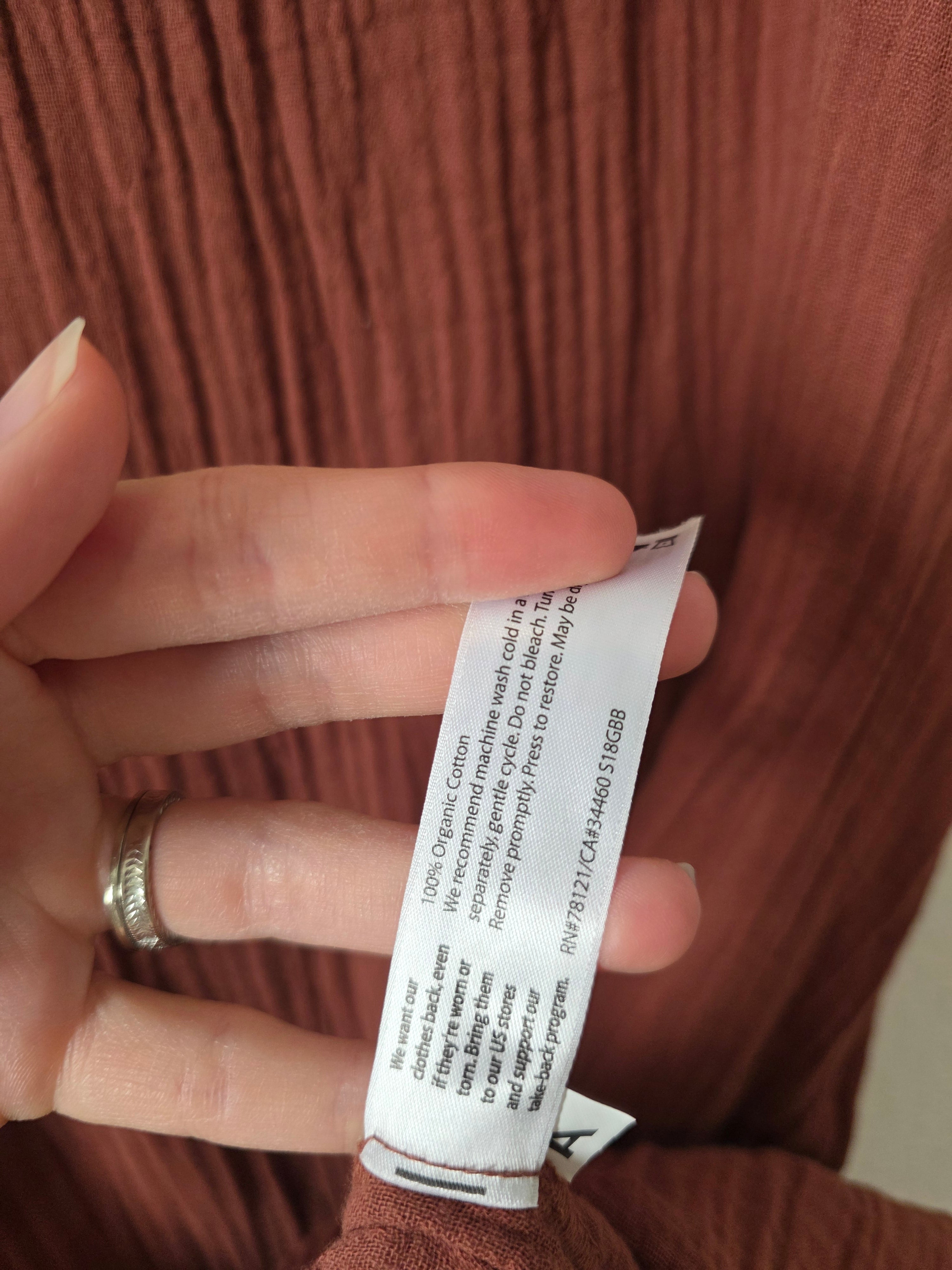 Eileen Fisher Oversized Gauze Dress (L/XL)