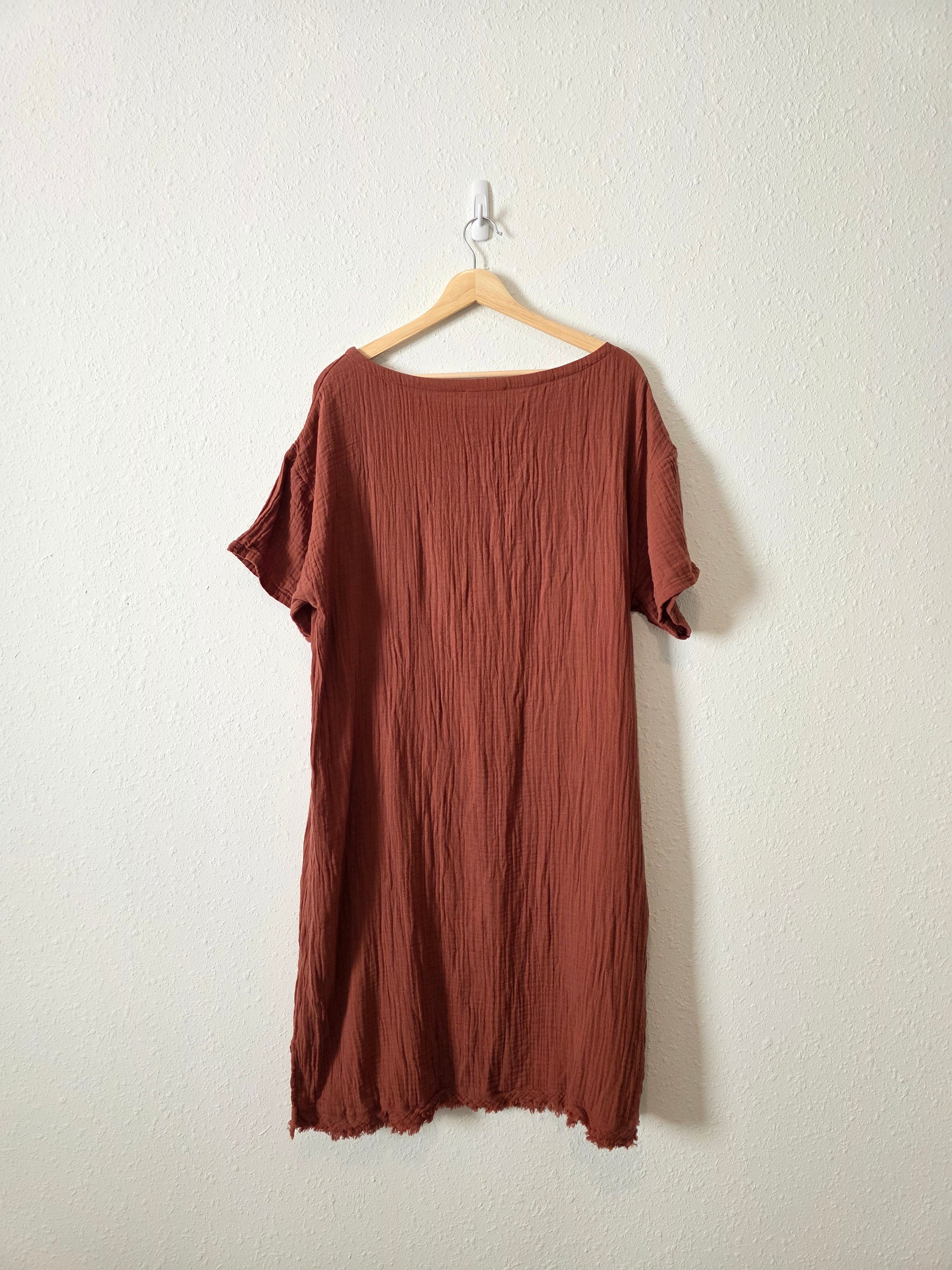Eileen Fisher Oversized Gauze Dress (L/XL)