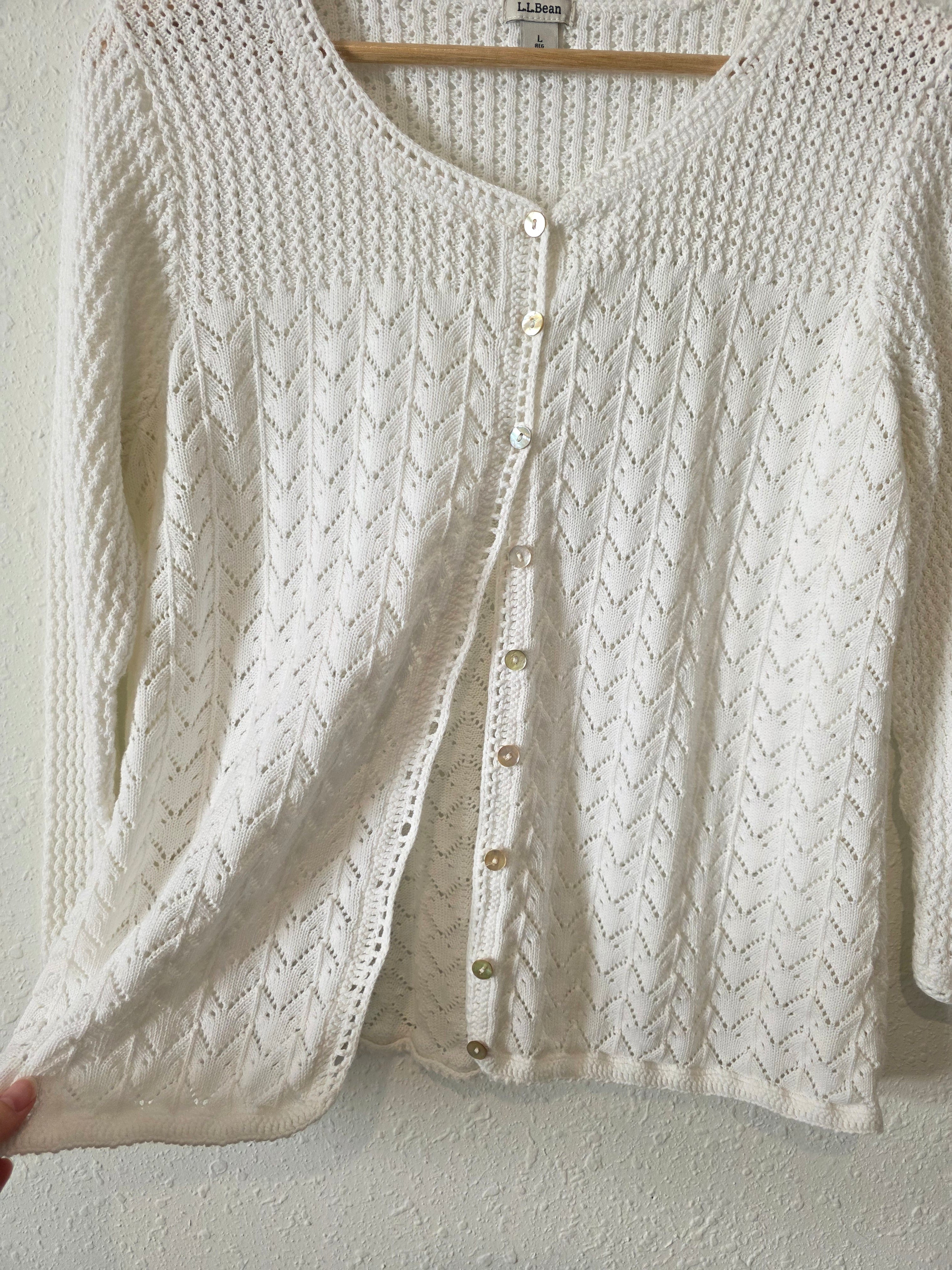 LL Bean Linen Cotton Knit (L)