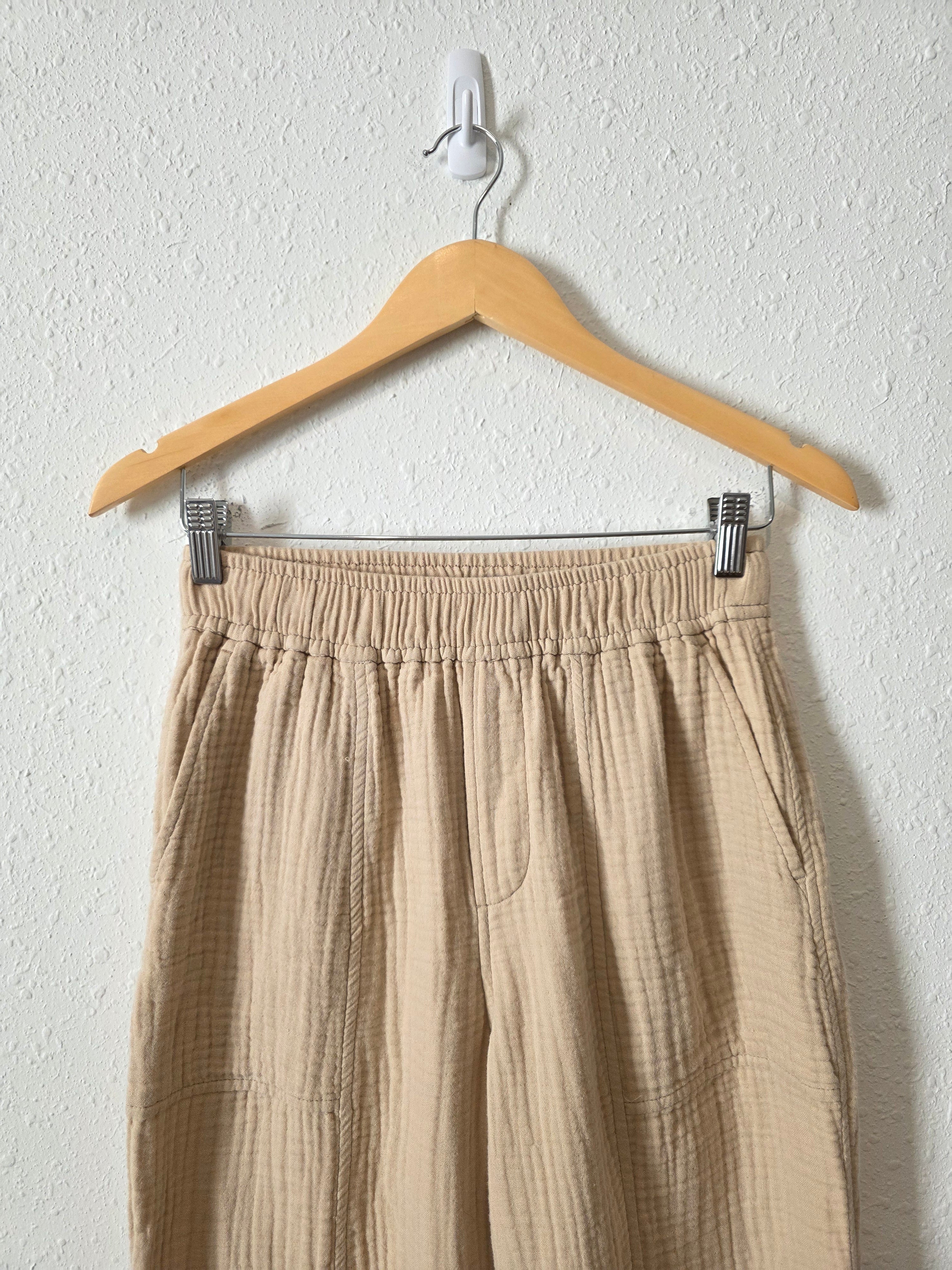 Madewell Neutral Gauze Pants (XS)