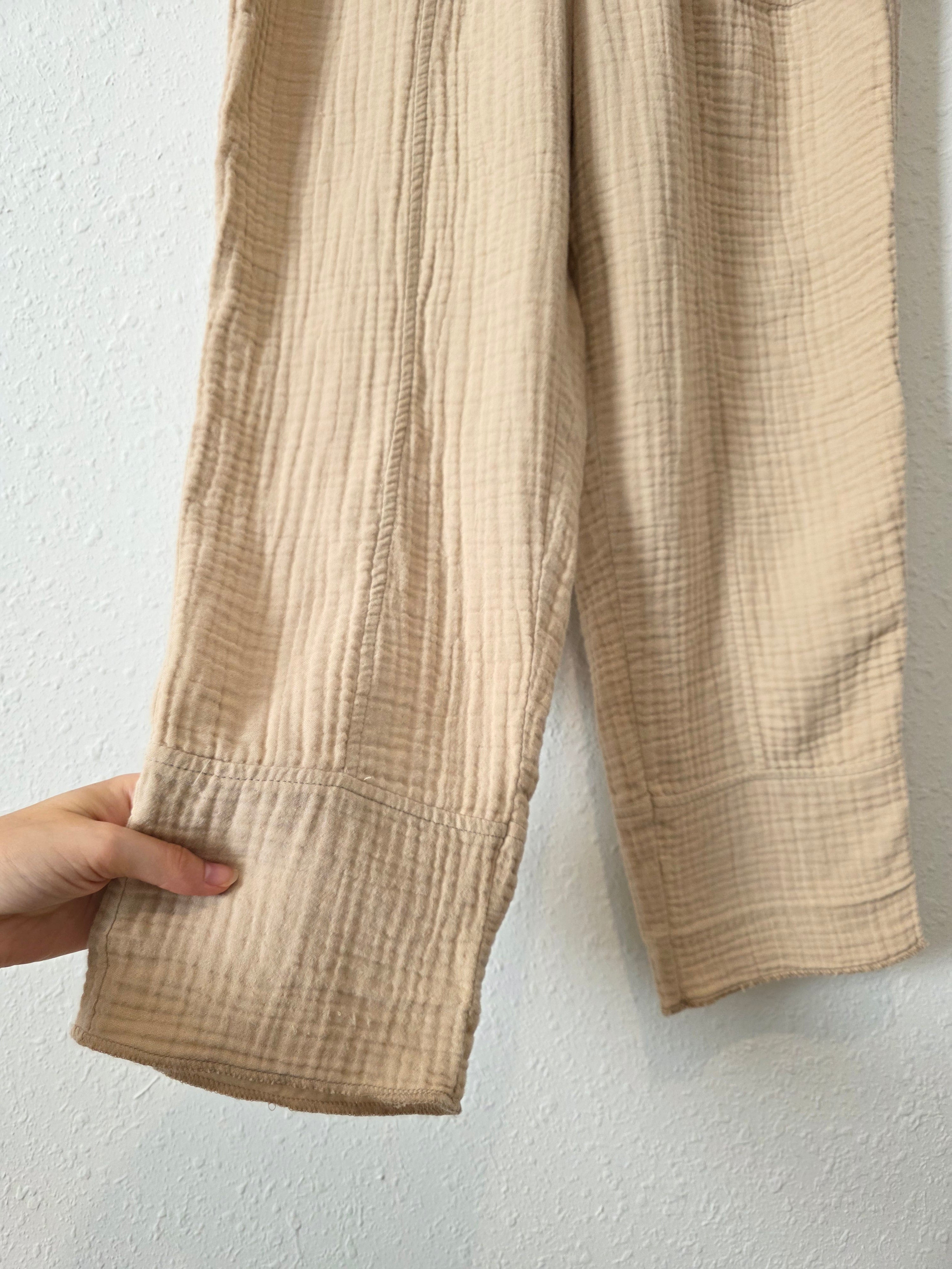 Madewell Neutral Gauze Pants (XS)