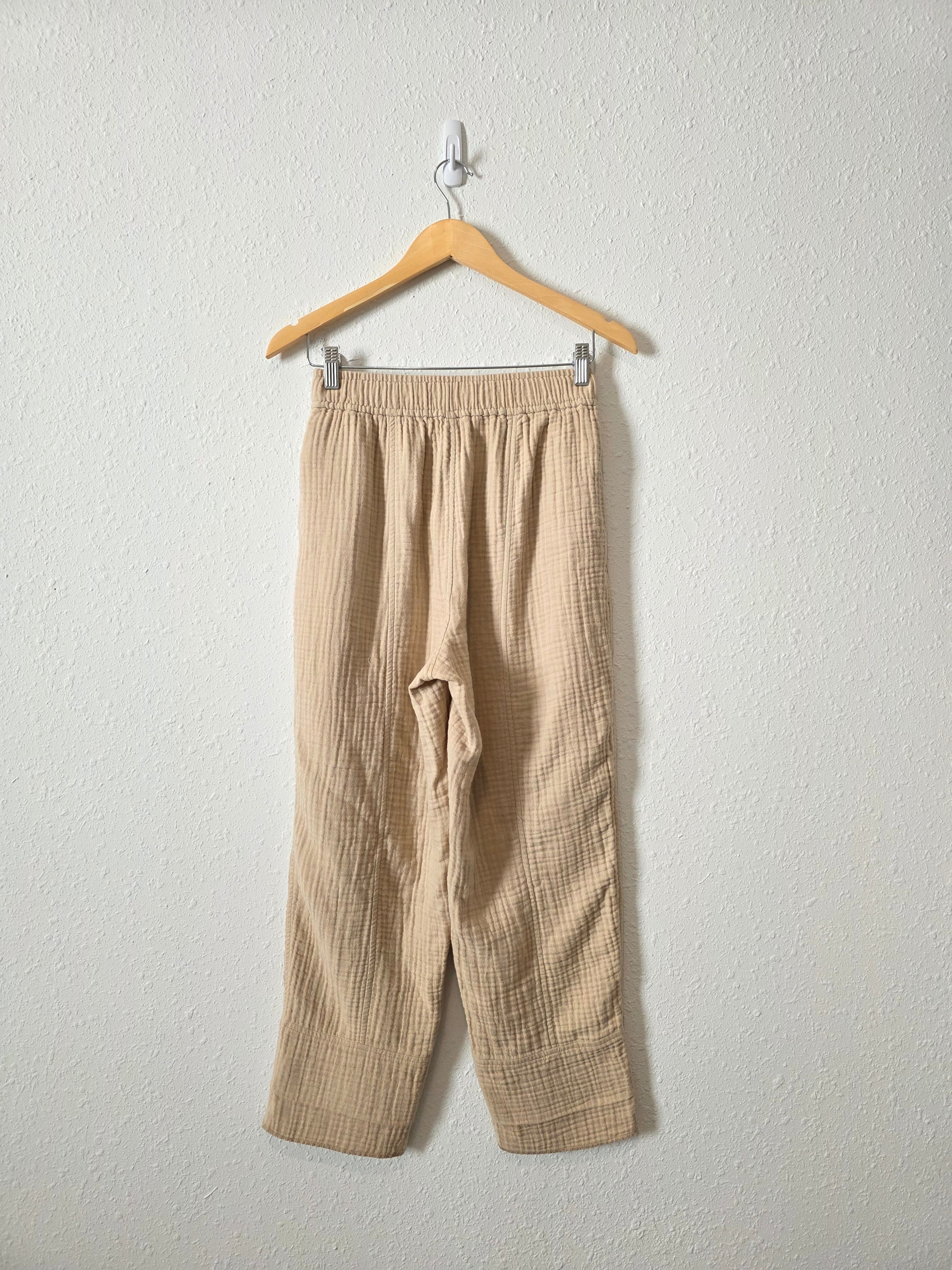 Madewell Neutral Gauze Pants (XS)