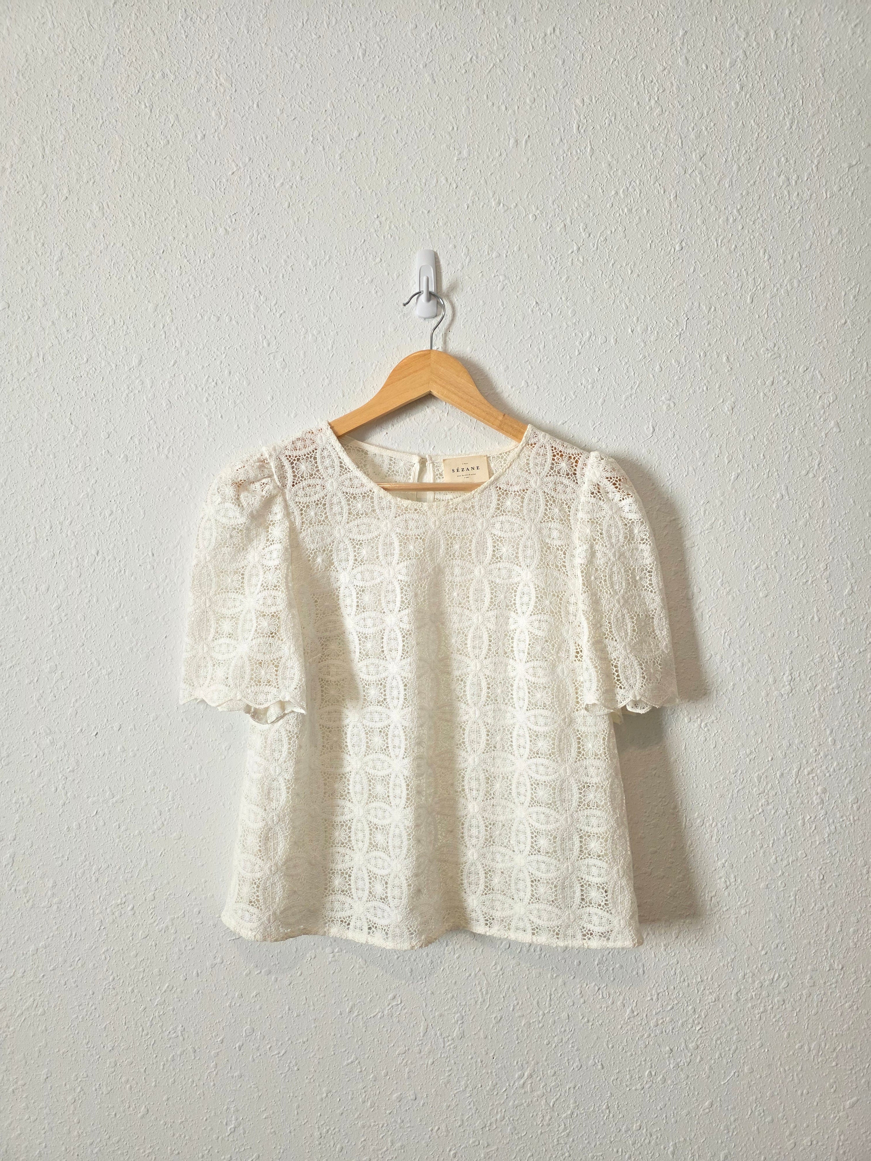 Sezane Lilo Crochet Blouse (6)