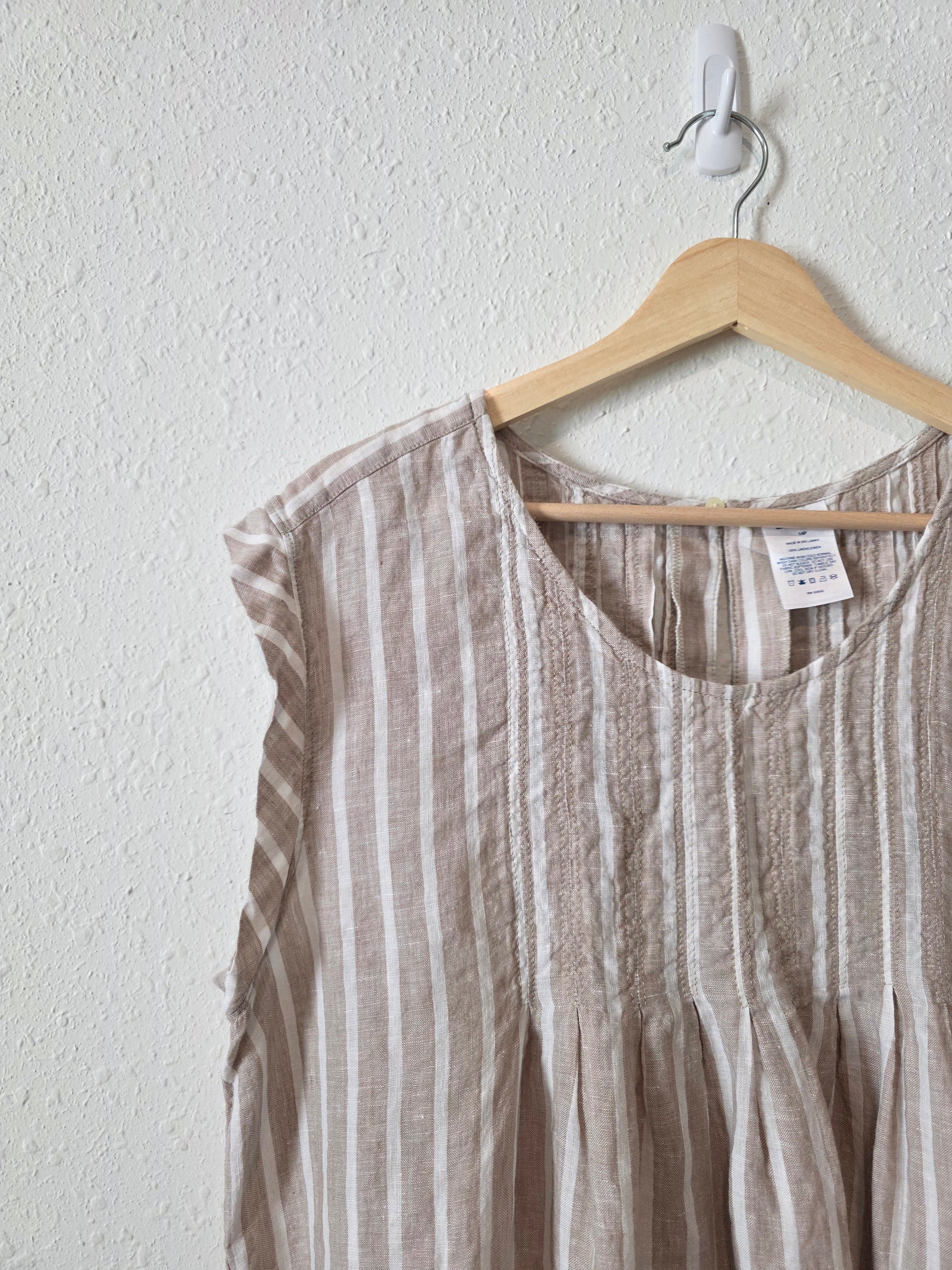 Striped Linen Top (14P)
