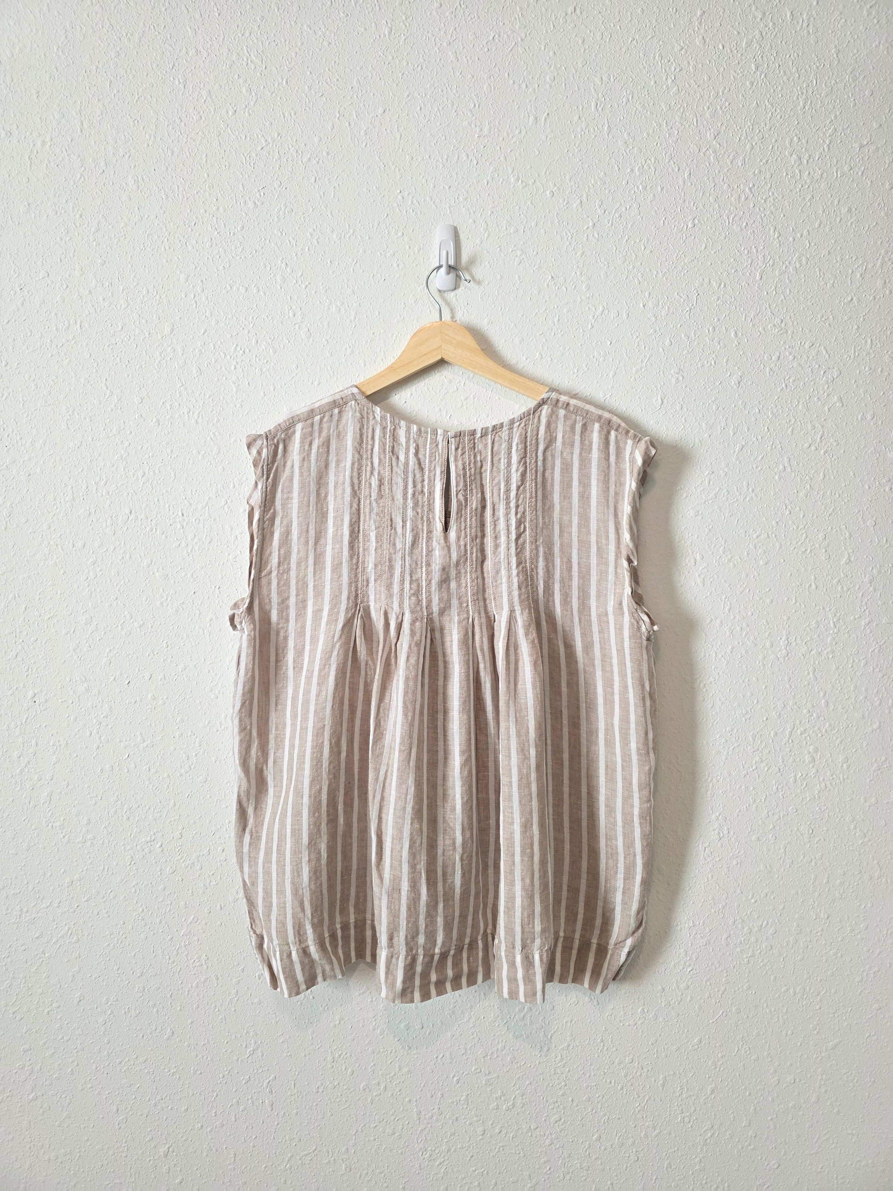 Striped Linen Top (14P)