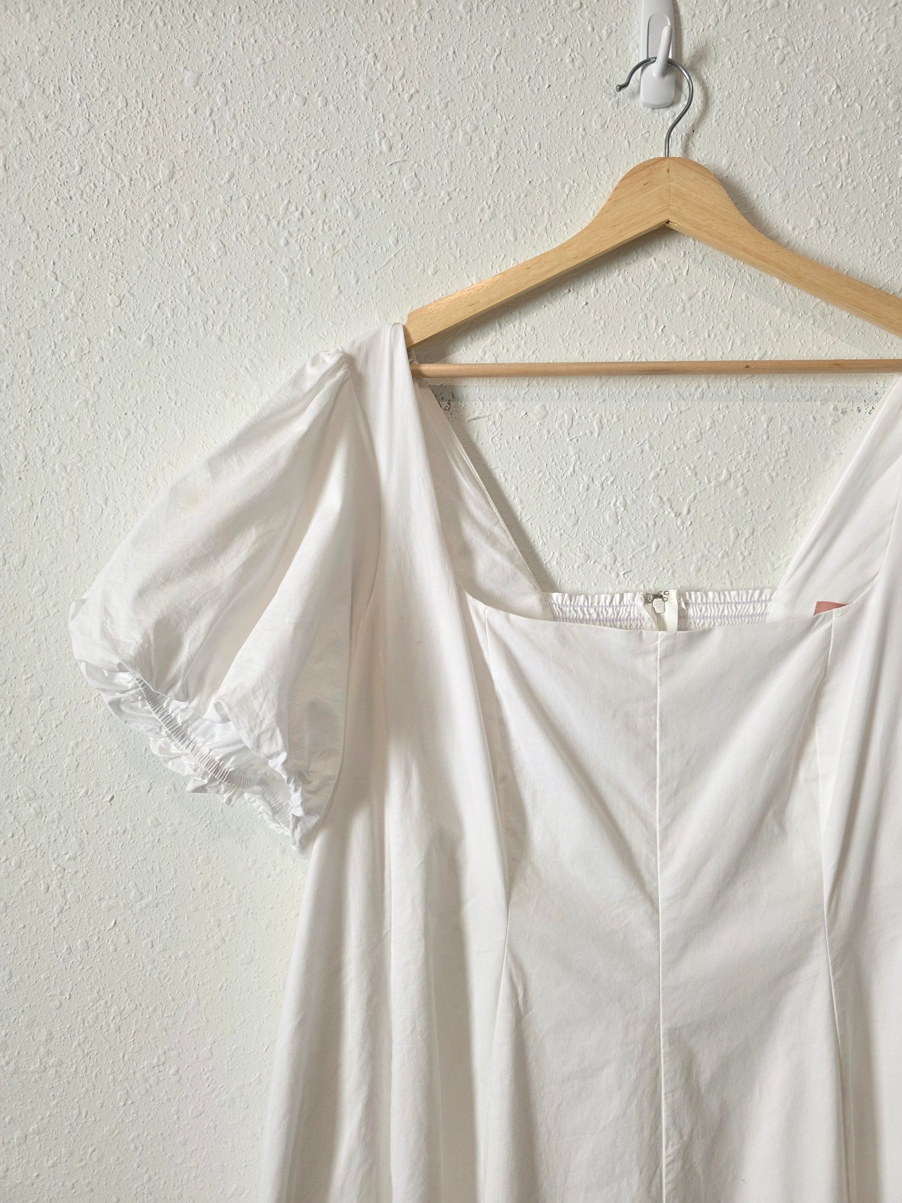 SMYM White Puff Sleeve Dress (3X)