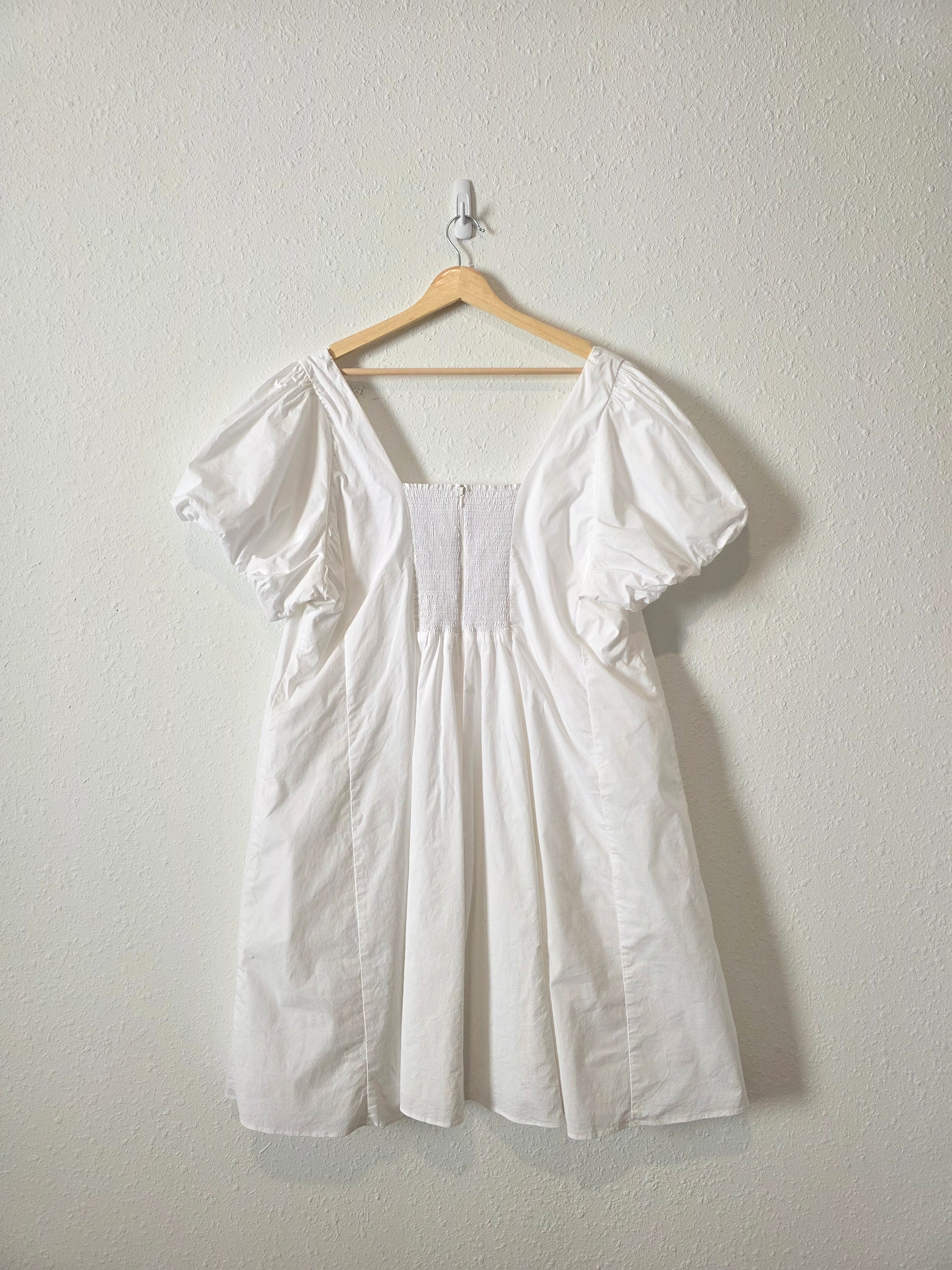 SMYM White Puff Sleeve Dress (3X)