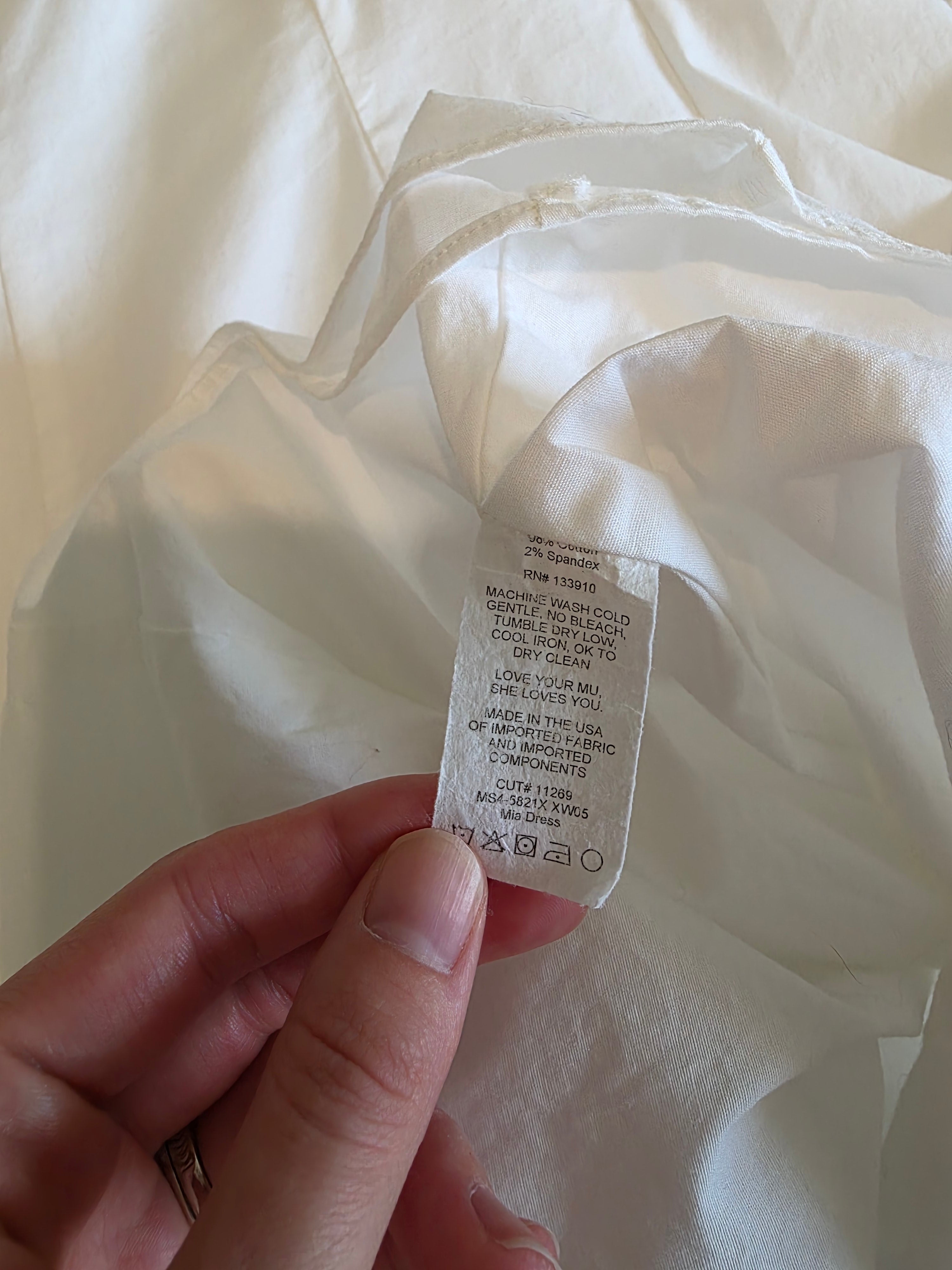 SMYM White Puff Sleeve Dress (3X)