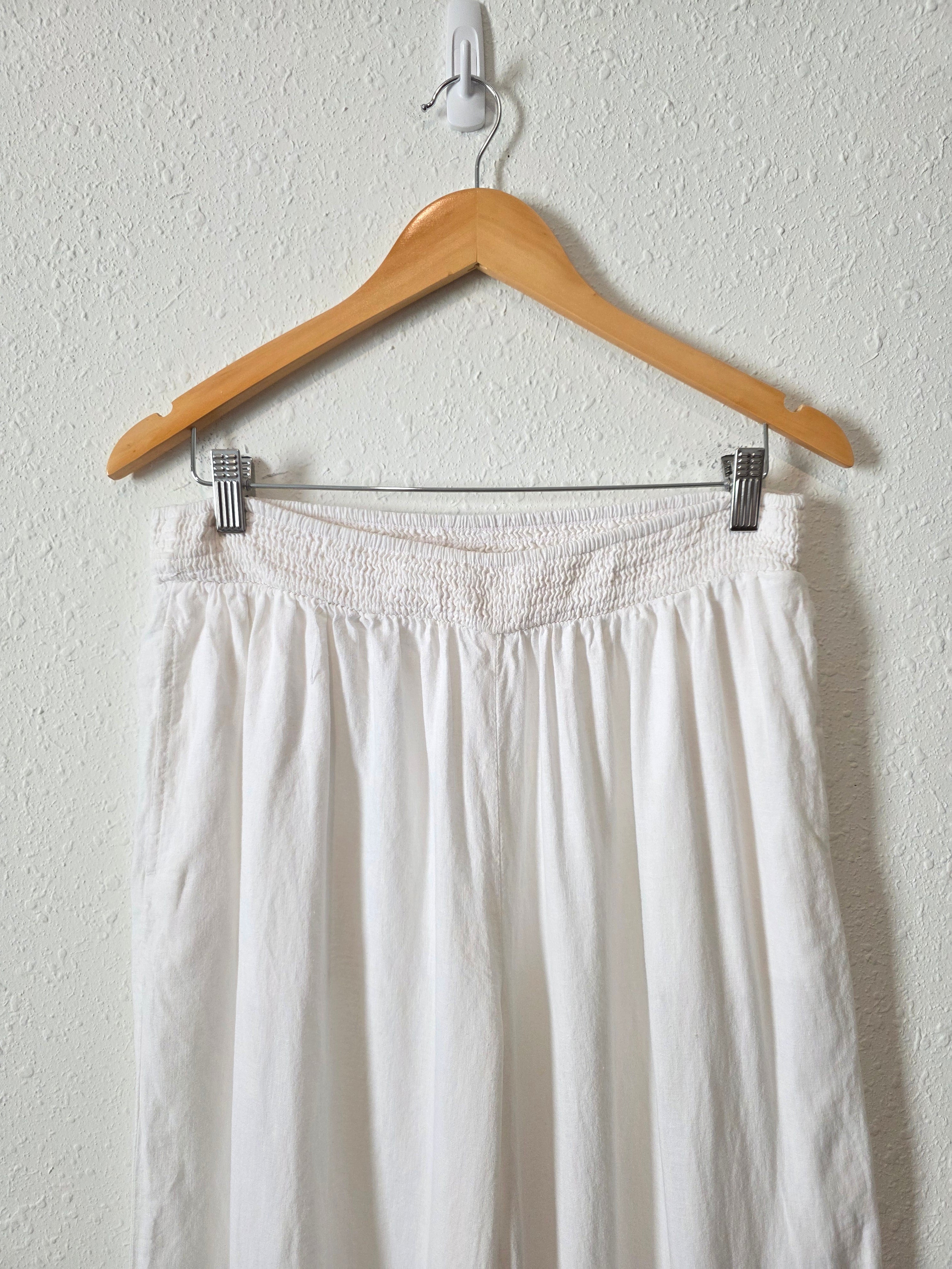 Aerie Linen Wide Leg Pants (L)