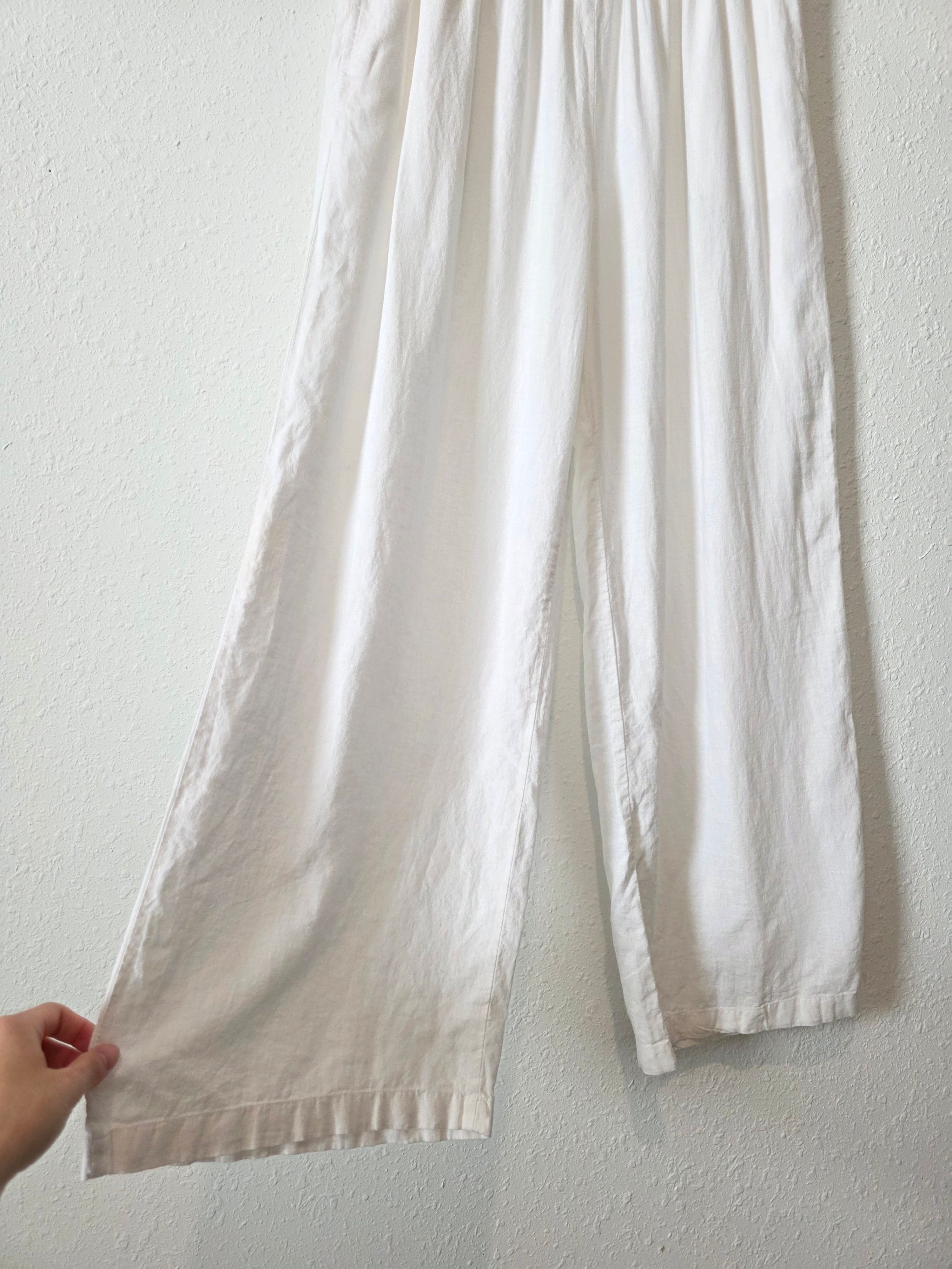 Aerie Linen Wide Leg Pants (L)