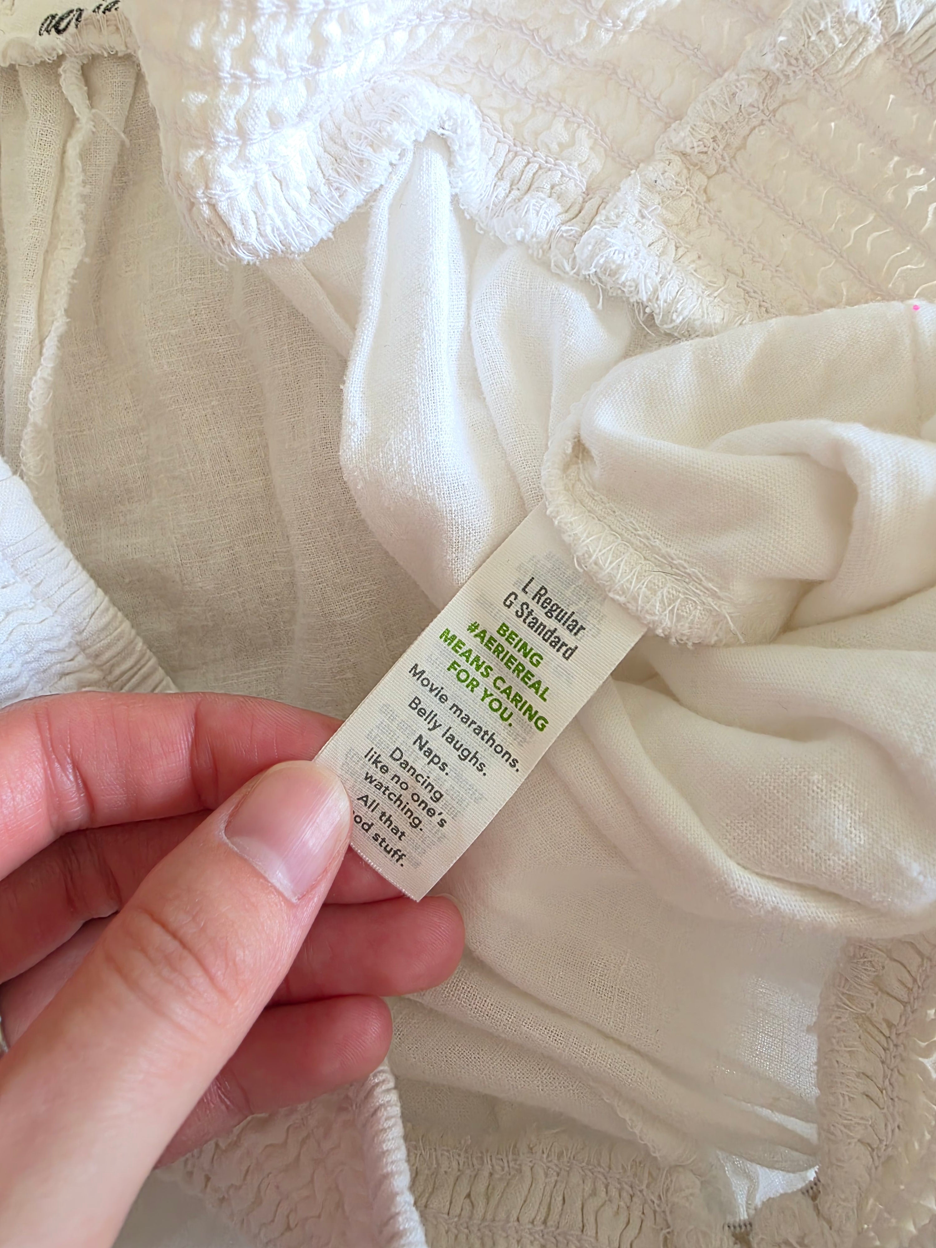 Aerie Linen Wide Leg Pants (L)