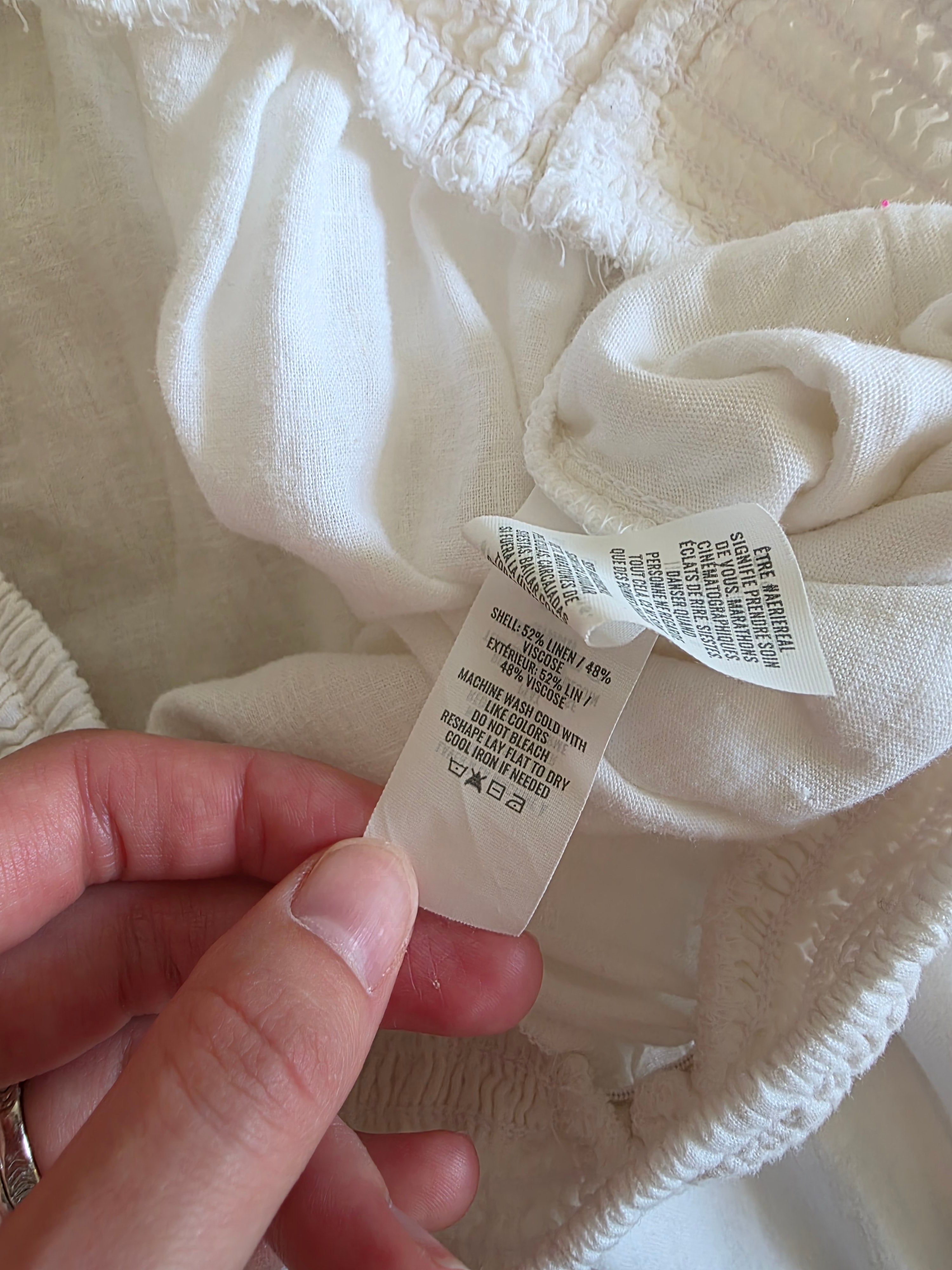 Aerie Linen Wide Leg Pants (L)