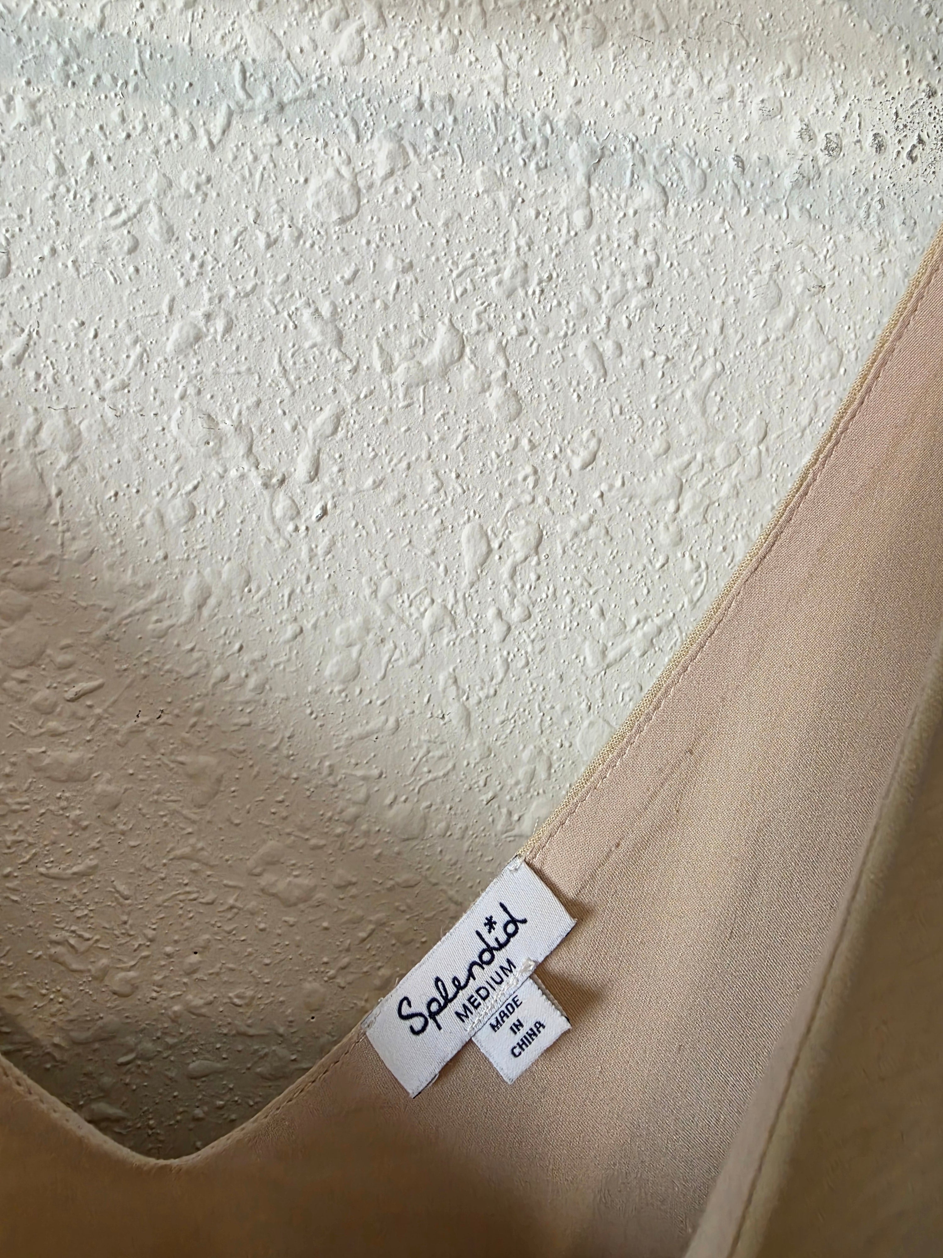 Splendid Wide Leg Linen Jumpsuit (M)