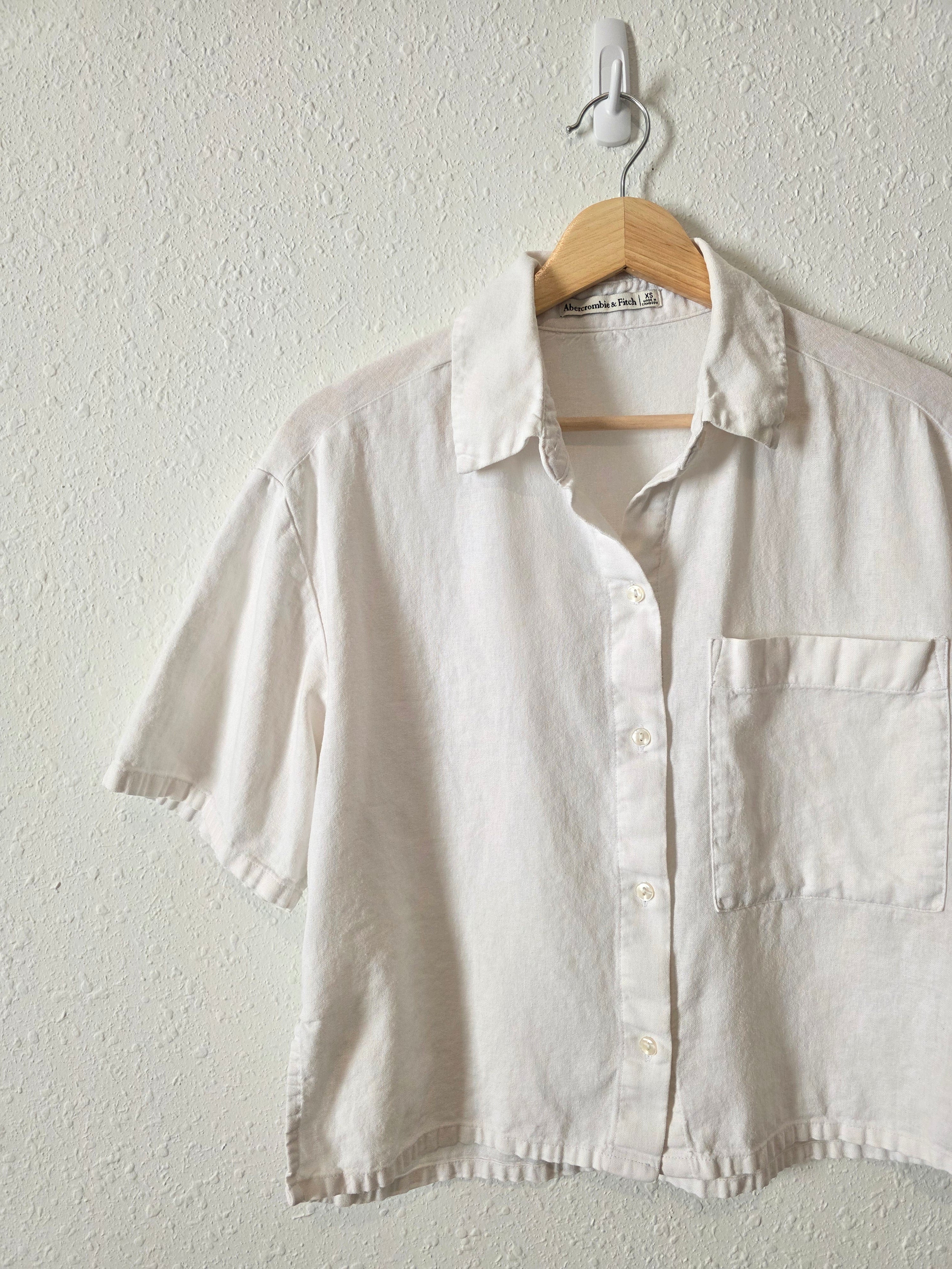Abercrombie Linen Blend Shirt (XS)