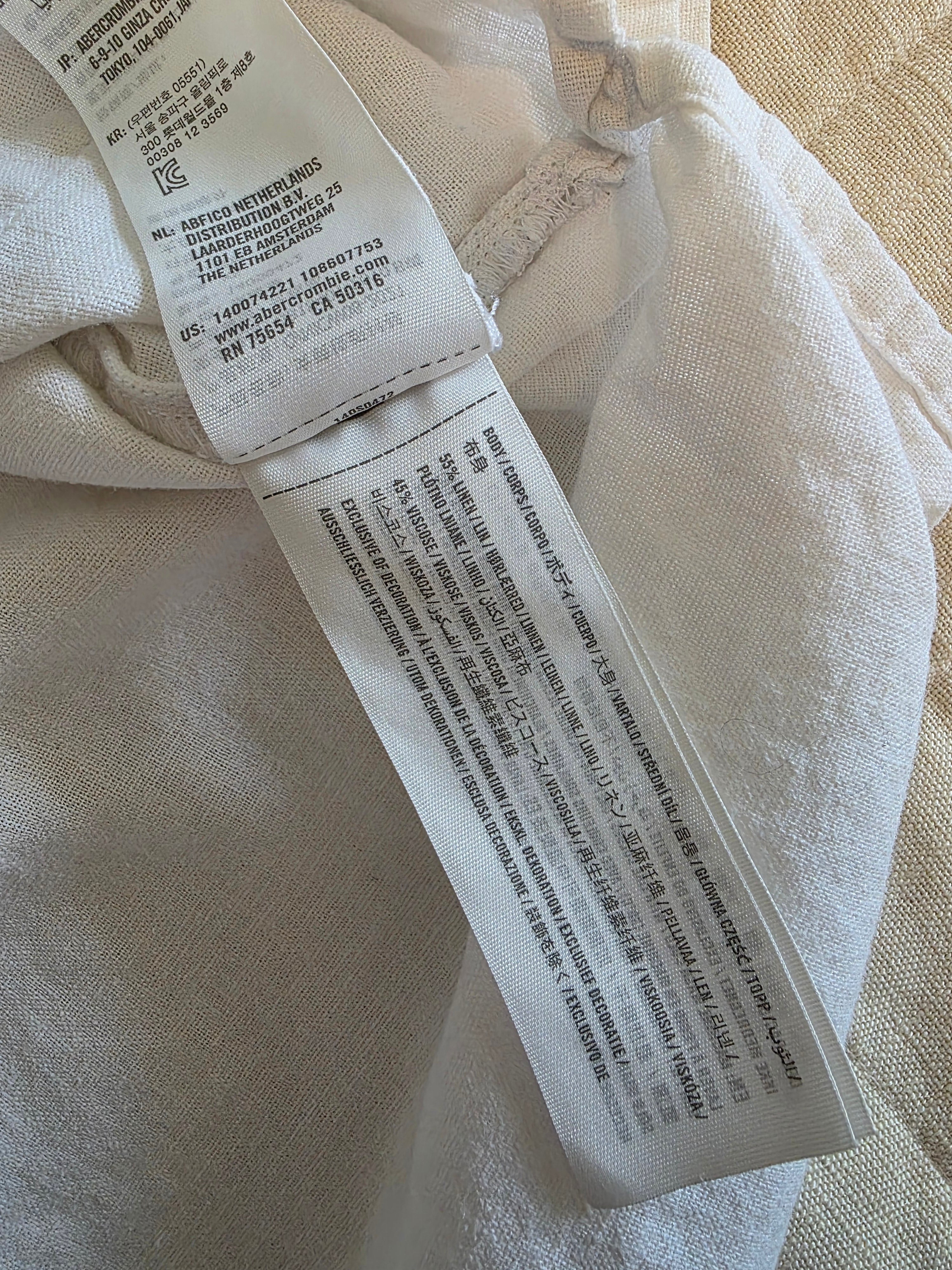 Abercrombie Linen Blend Shirt (XS)