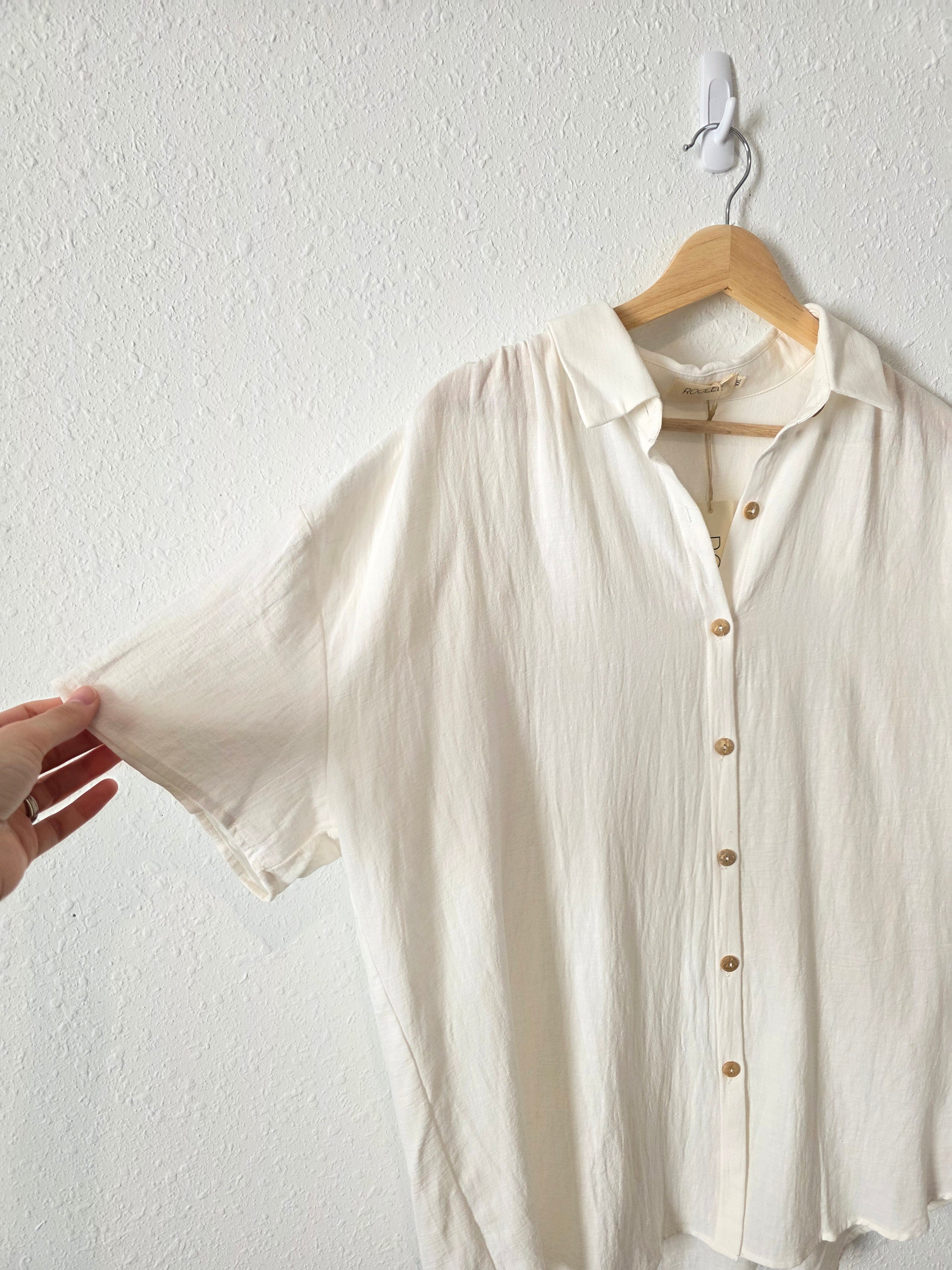 NEW Roolee Cotton Button Up (XXL)