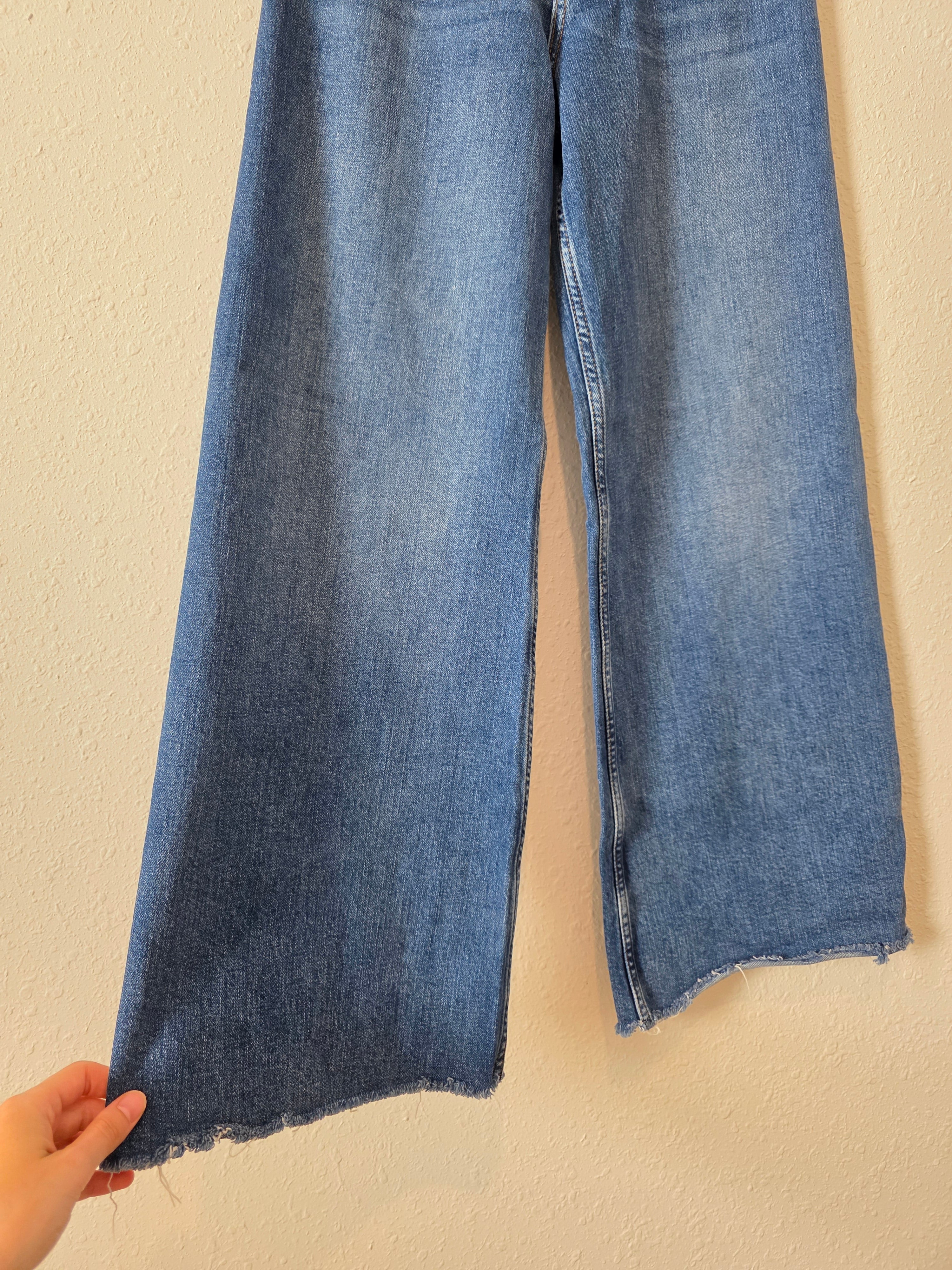 Zara Marine Straight/Wide Leg Jeans (2)