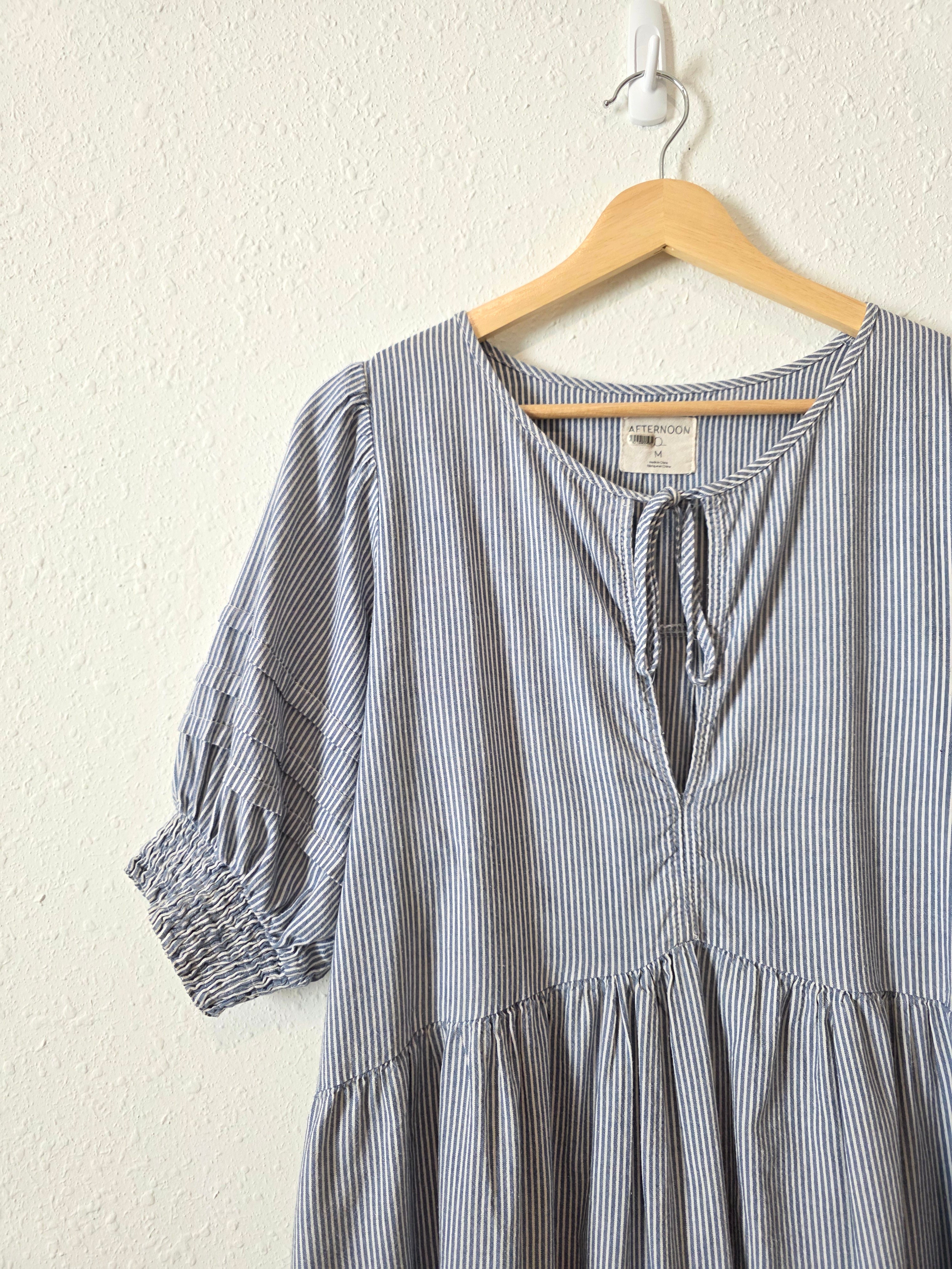Anthropologie Striped Babydoll Dress (M)