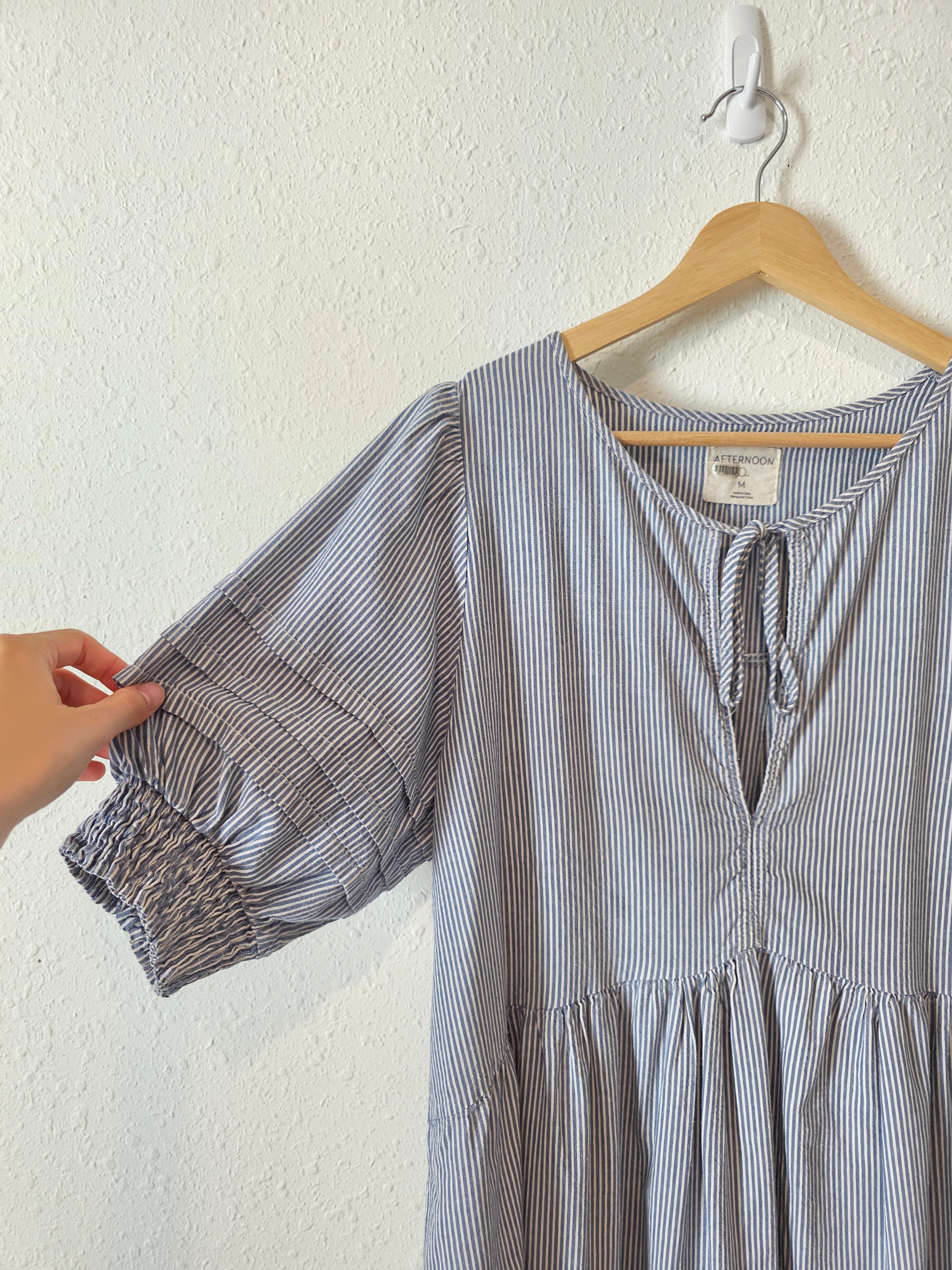 Anthropologie Striped Babydoll Dress (M)
