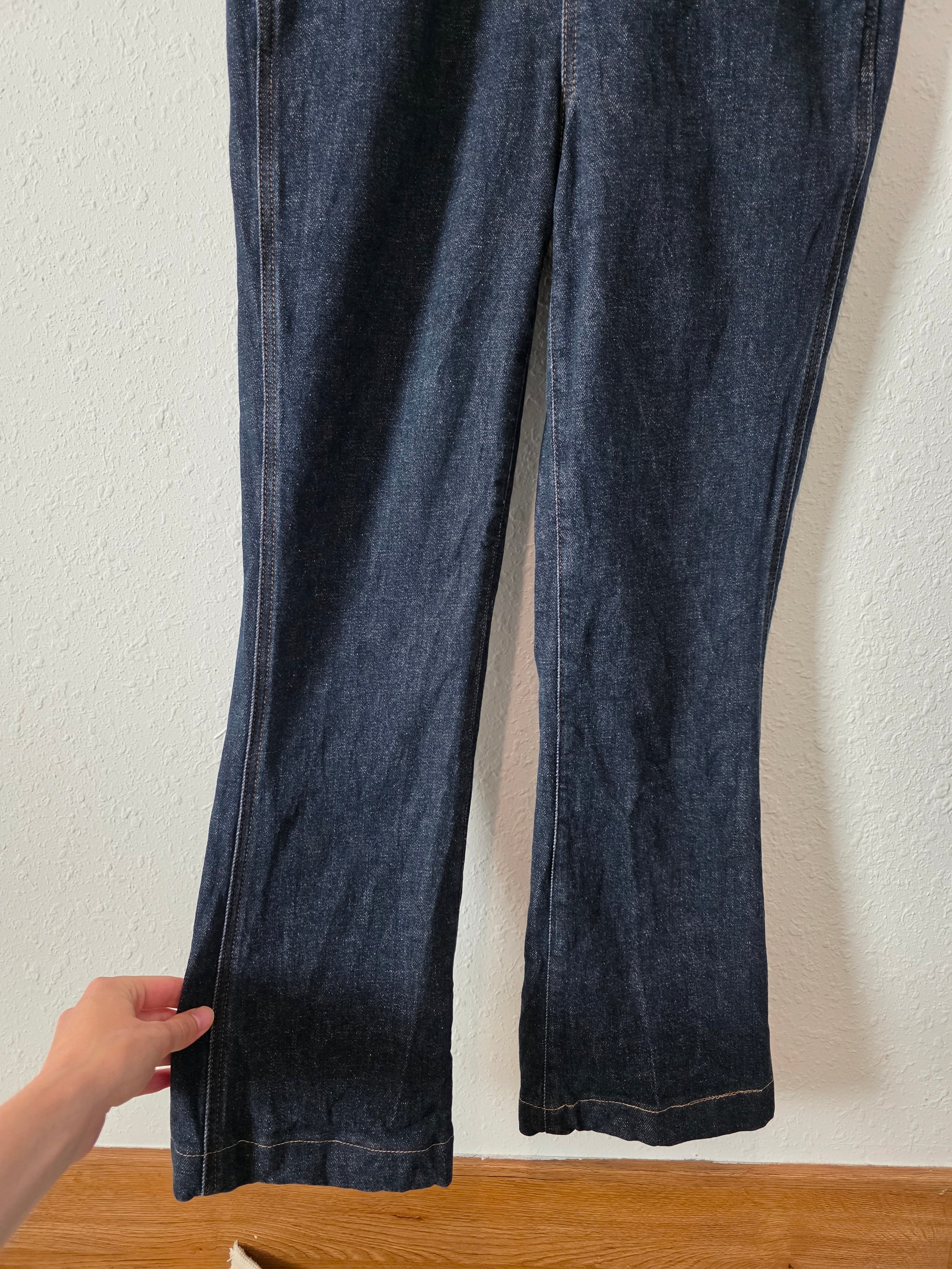 Madewell Flare Denim Overalls (2)