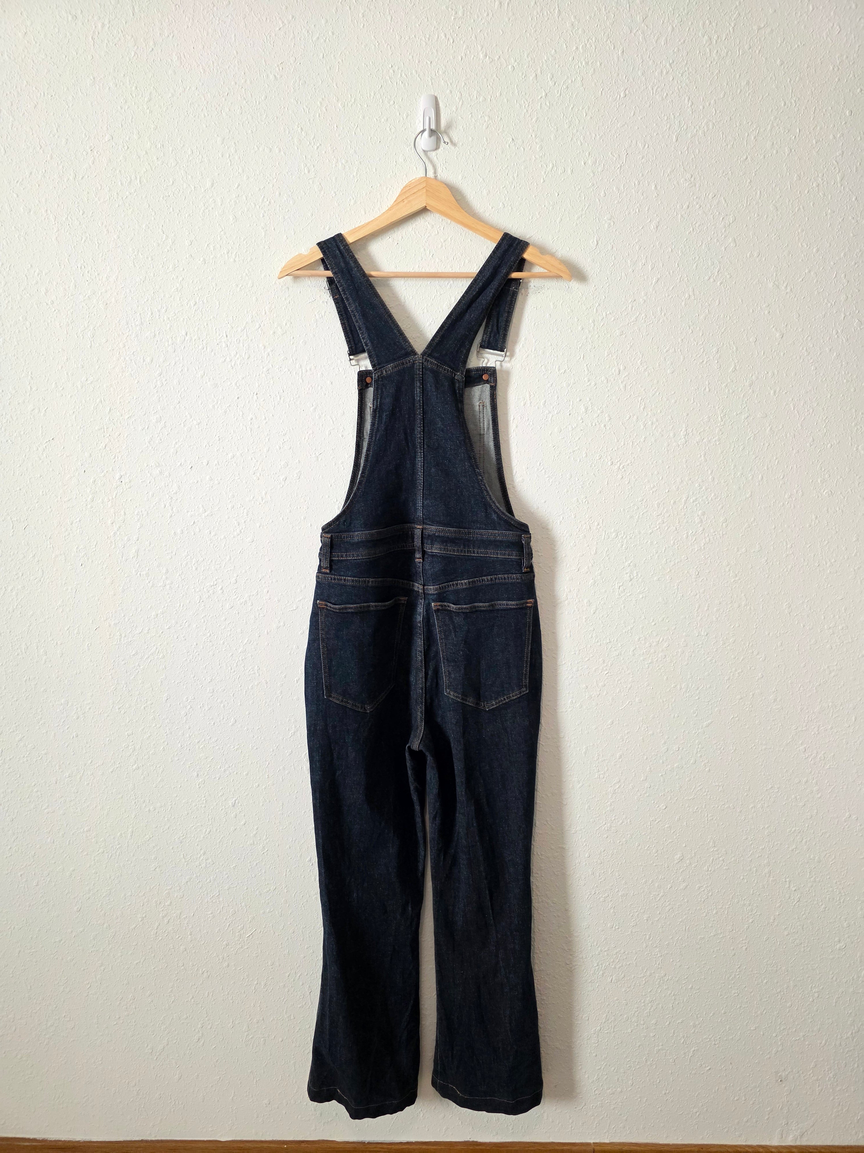 Madewell Flare Denim Overalls (2)
