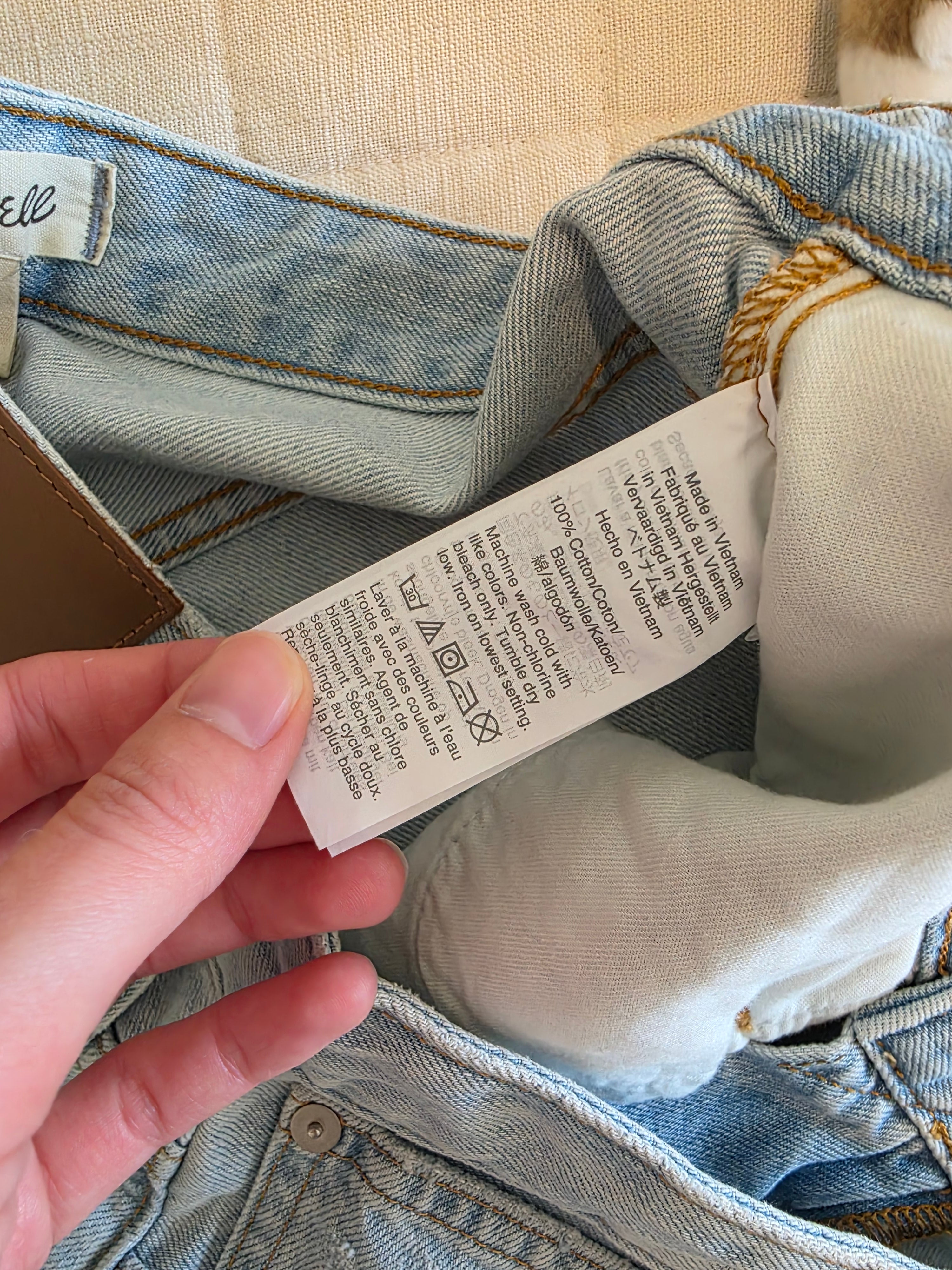 NEW Madewell Perfect Vintage Jeans (28T)