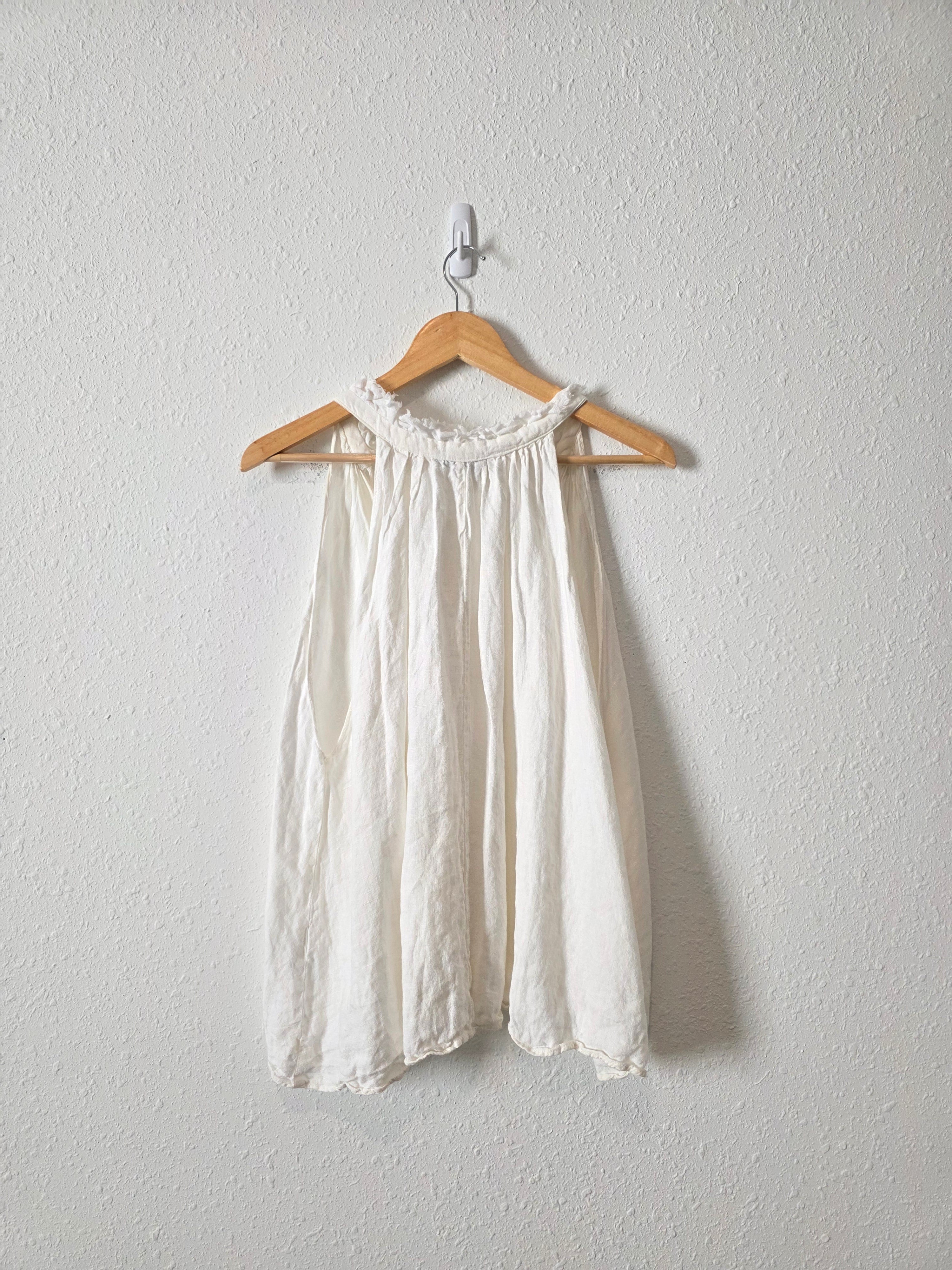 Zara Linen Tasseled Top (M)