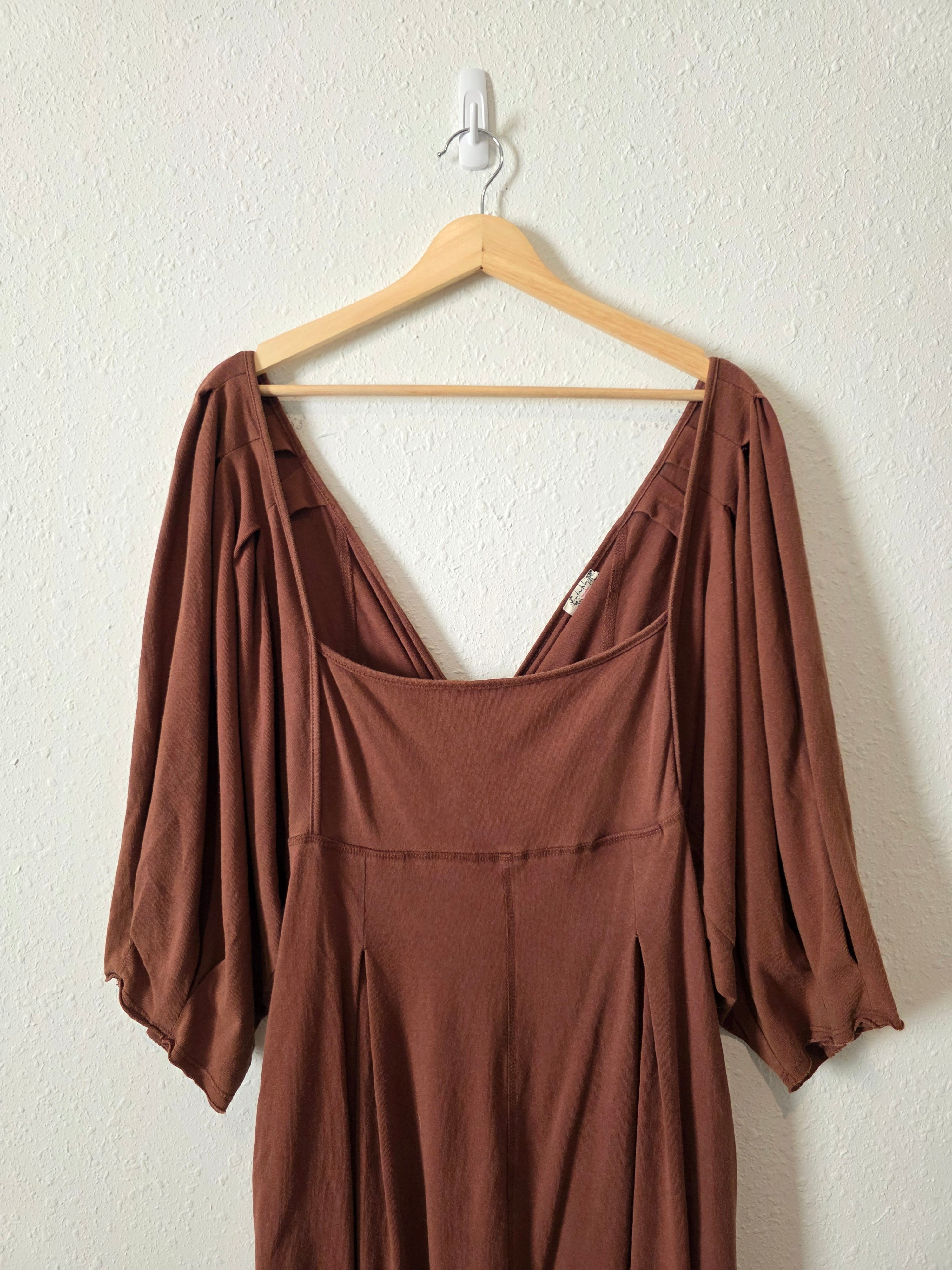 Free People Puff Sleeve Jumpsuit (M)