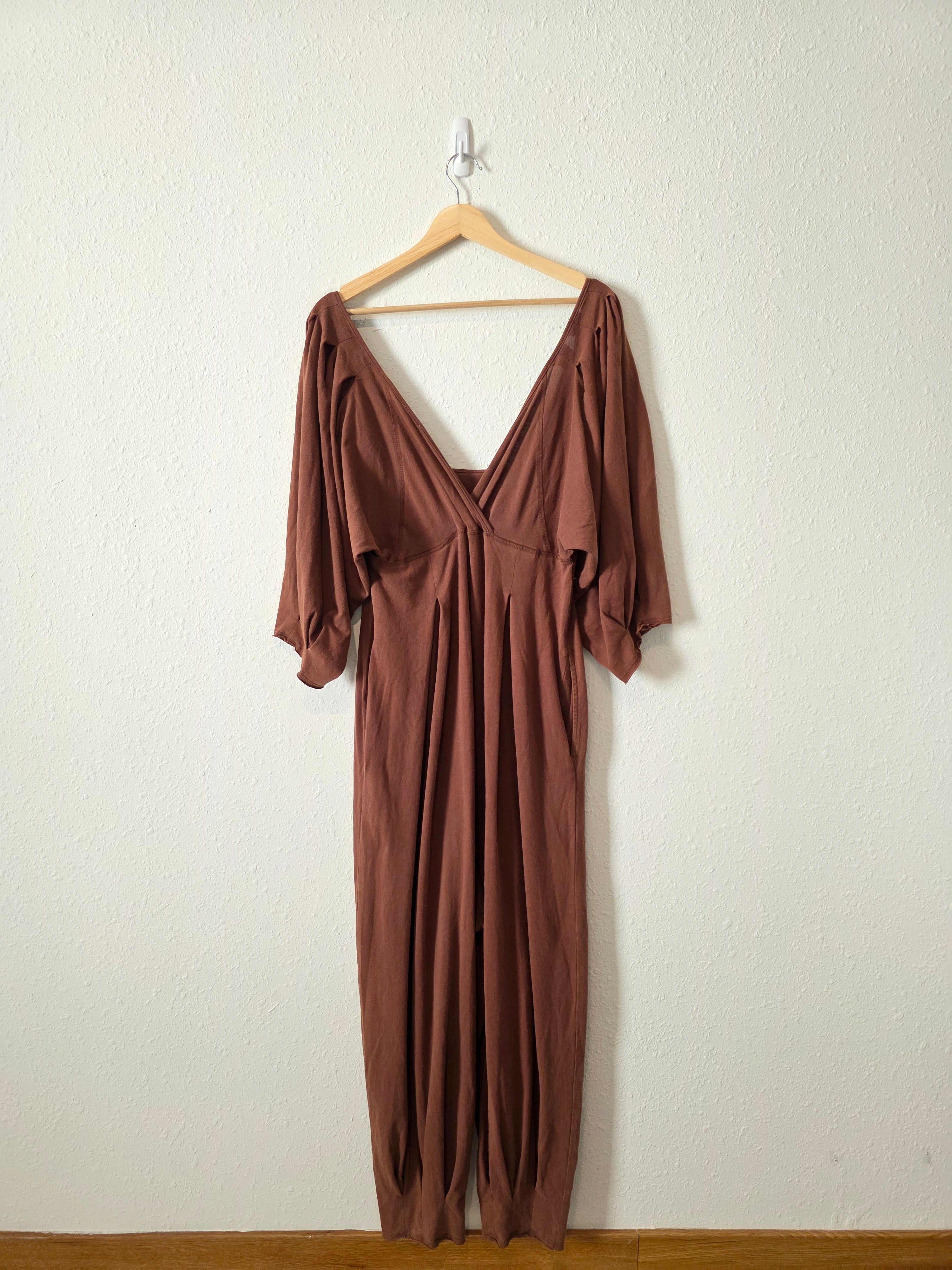 Free People Puff Sleeve Jumpsuit (M)