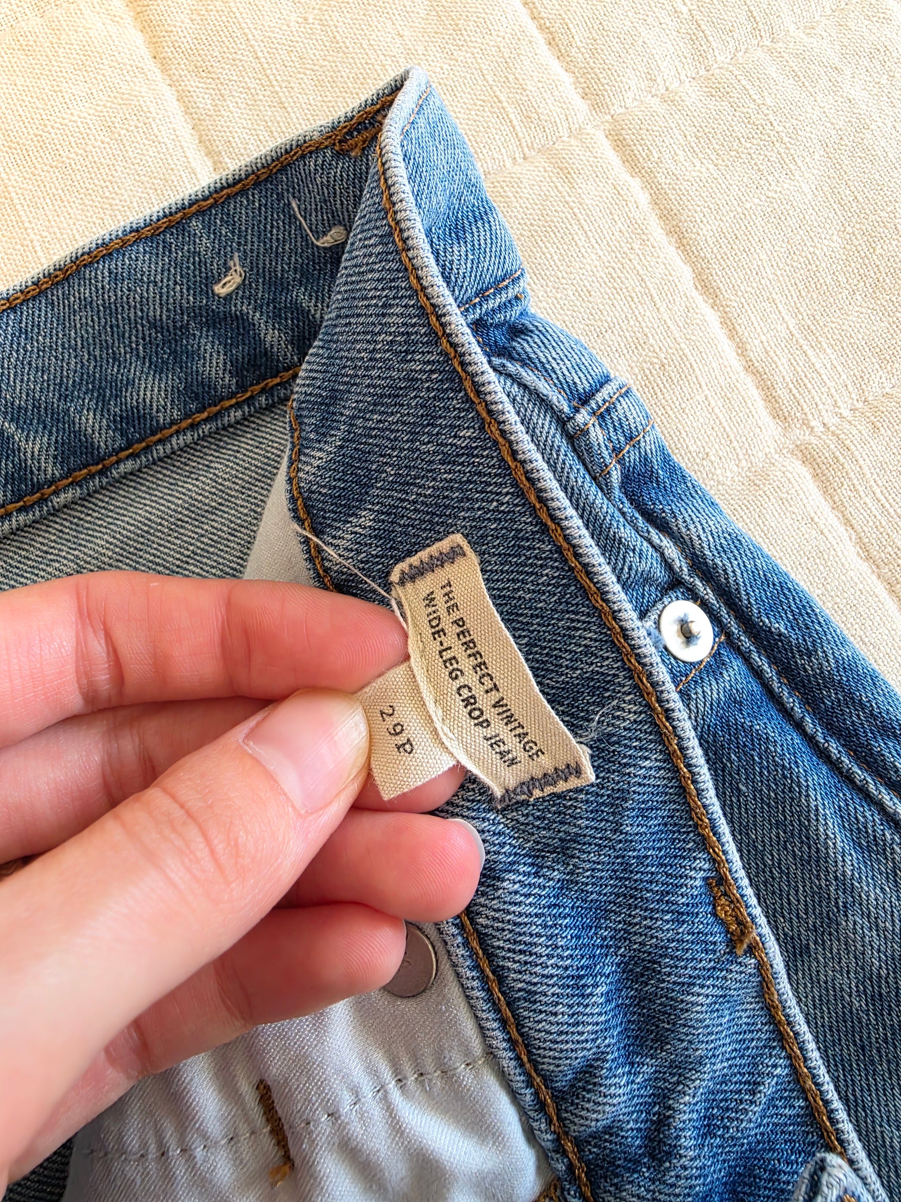 Madewell Wide Leg Crop Jeans (29P)