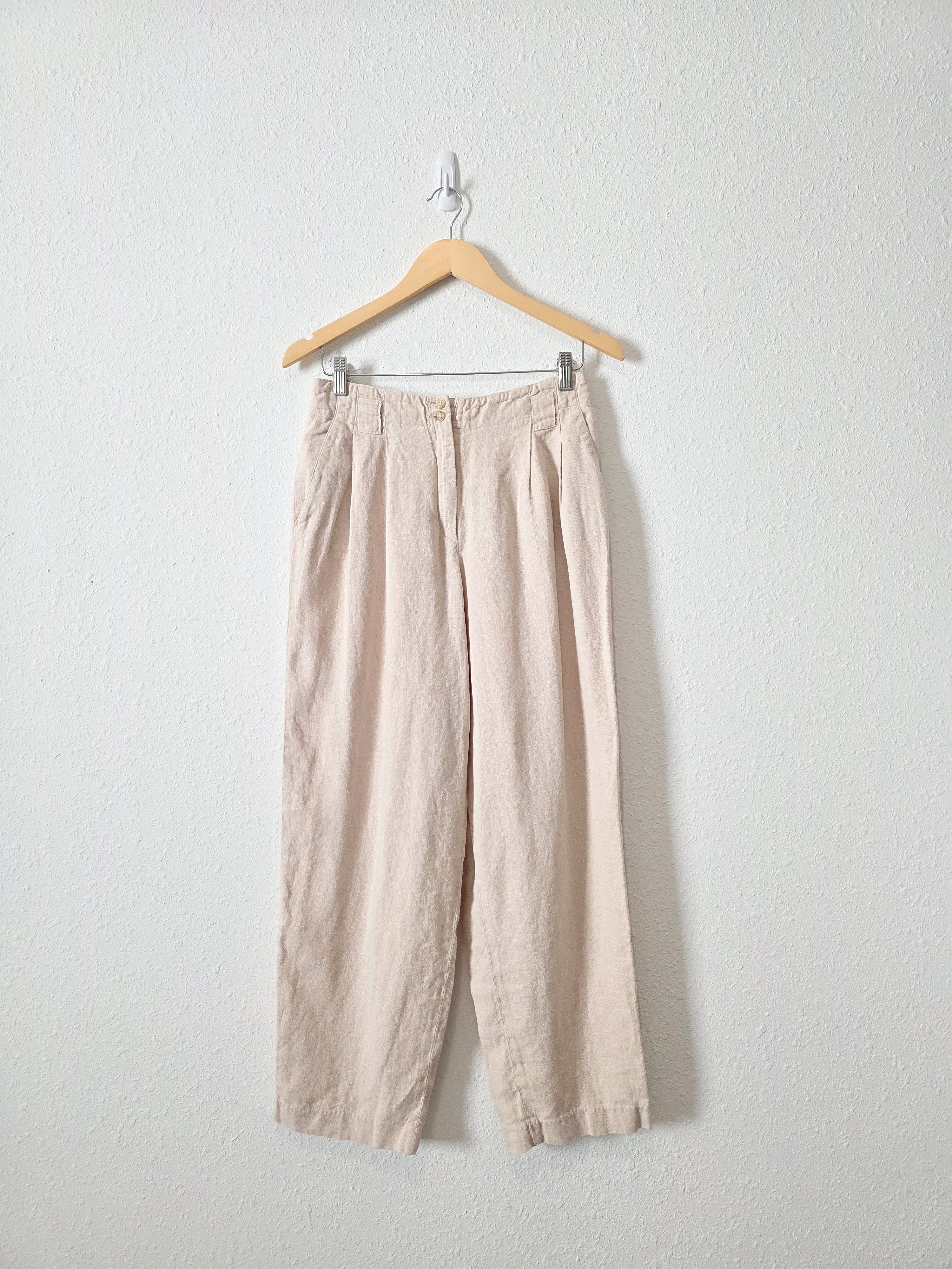 Vintage Linen Straight Pants (28)