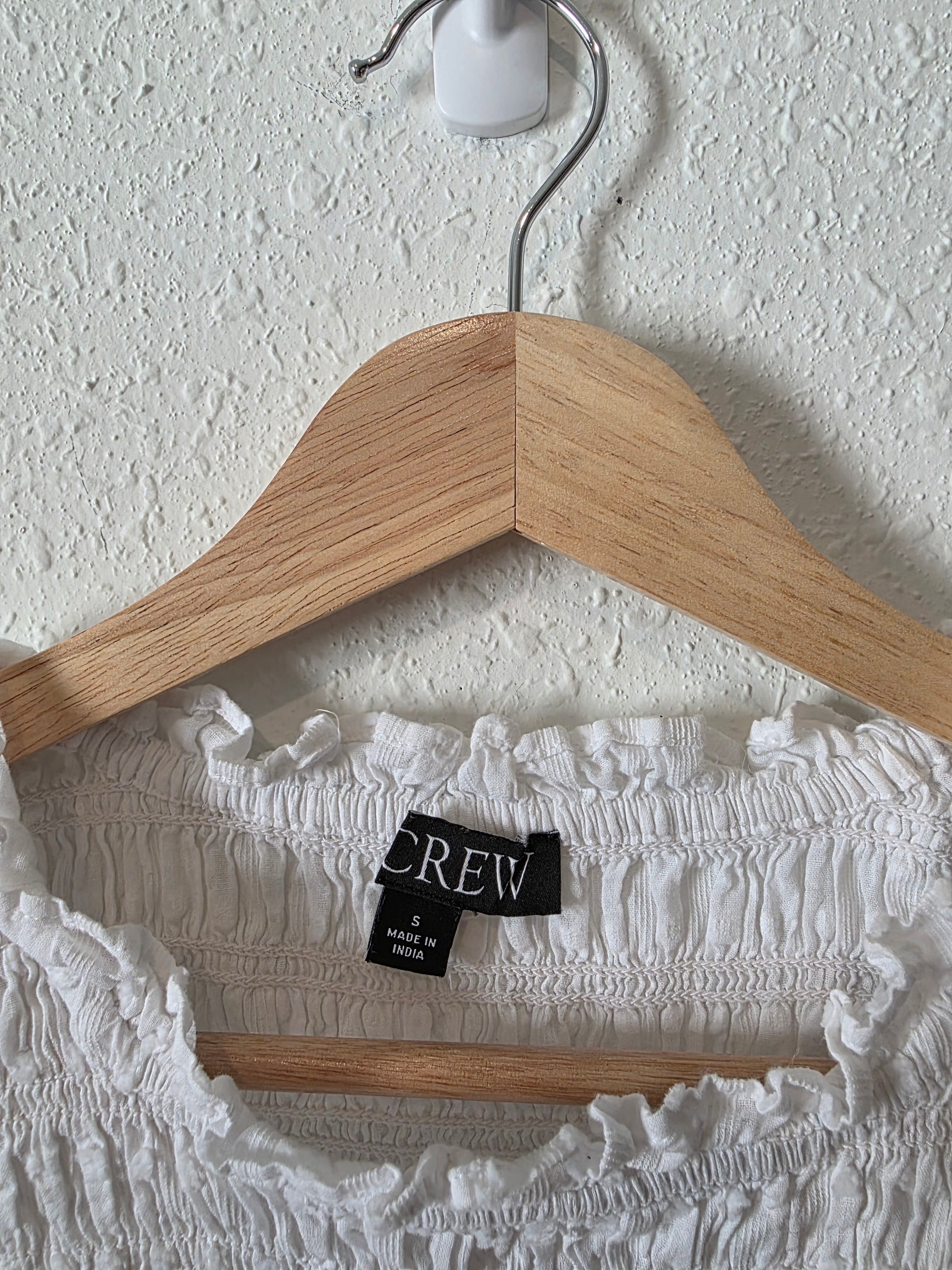 J.Crew Puff Sleeve Smocked Top (S)