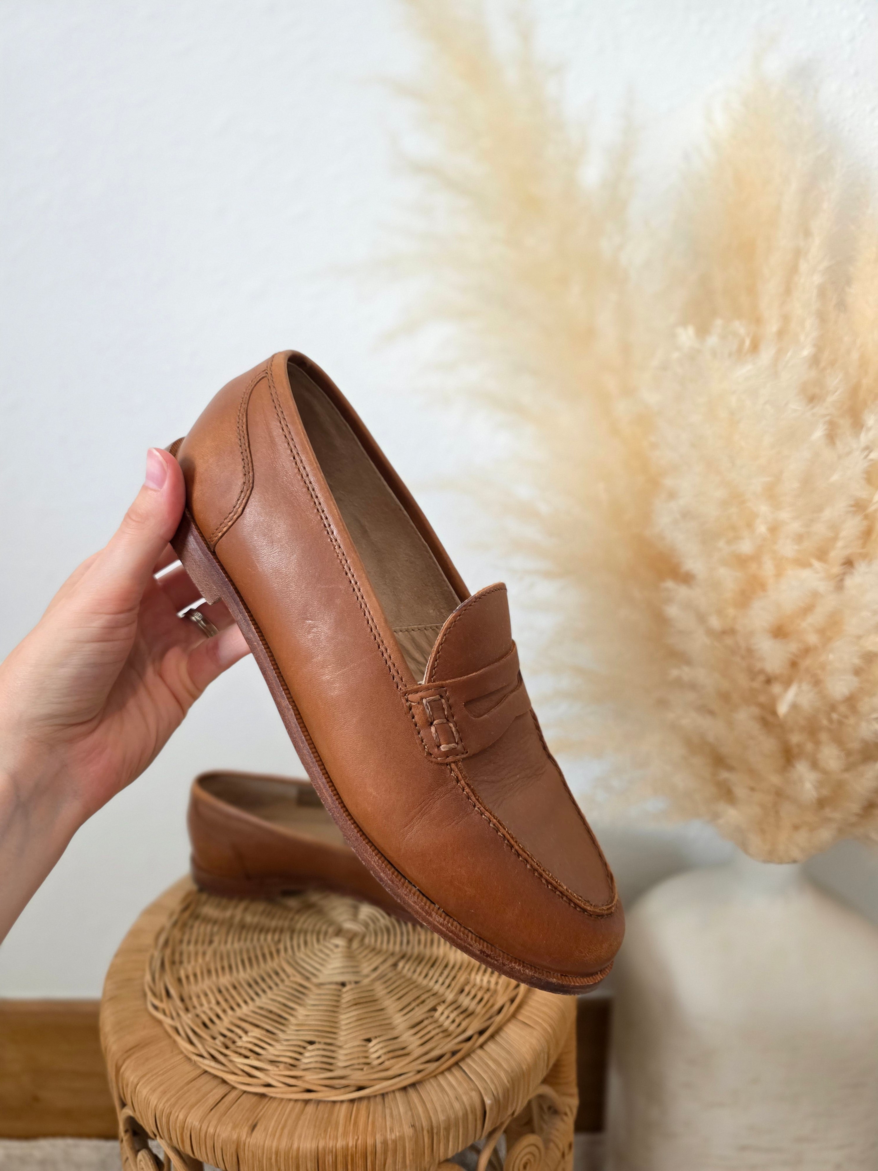 J.Crew Brown Leather Loafers (8.5)