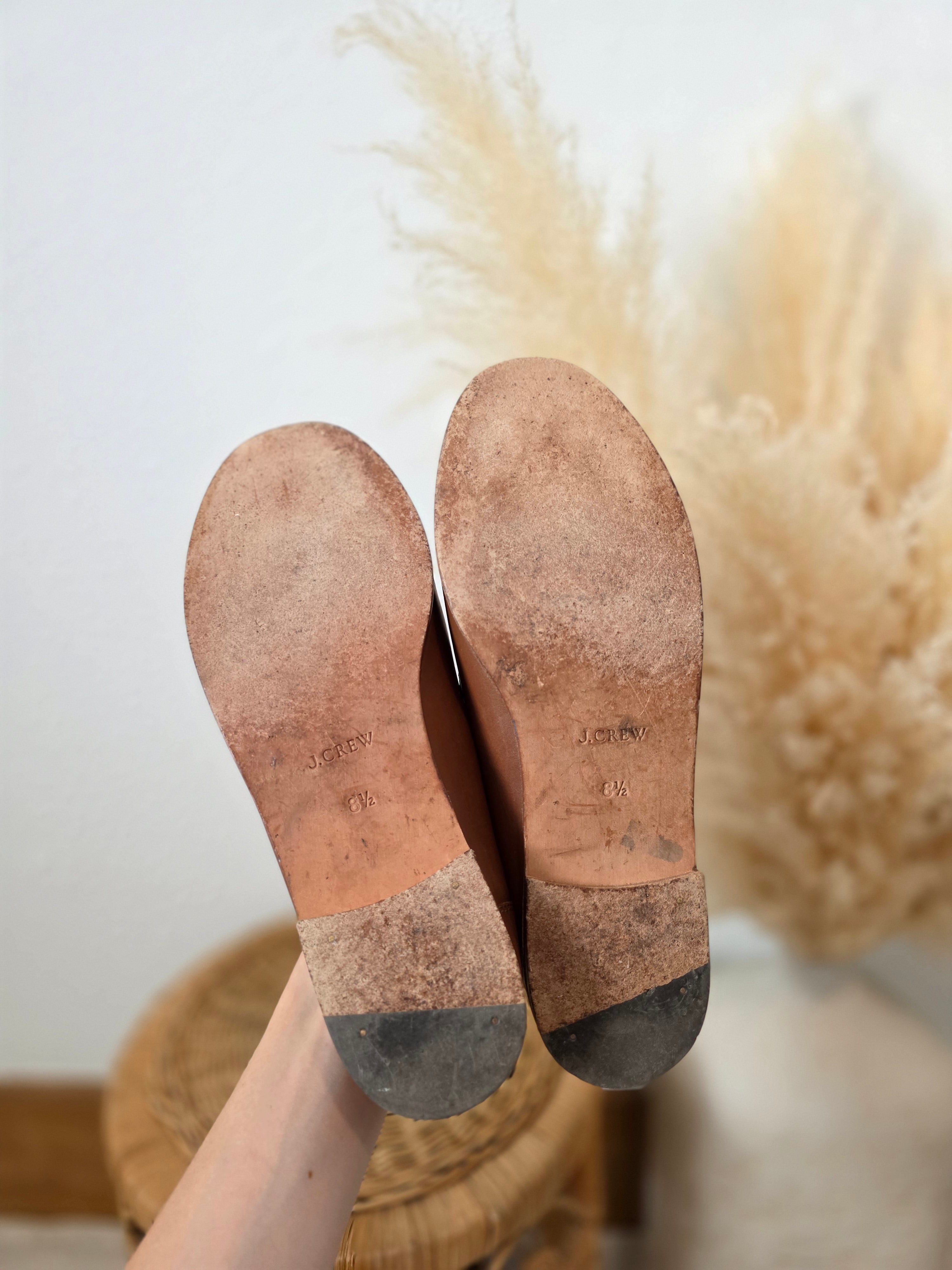 J.Crew Brown Leather Loafers (8.5)