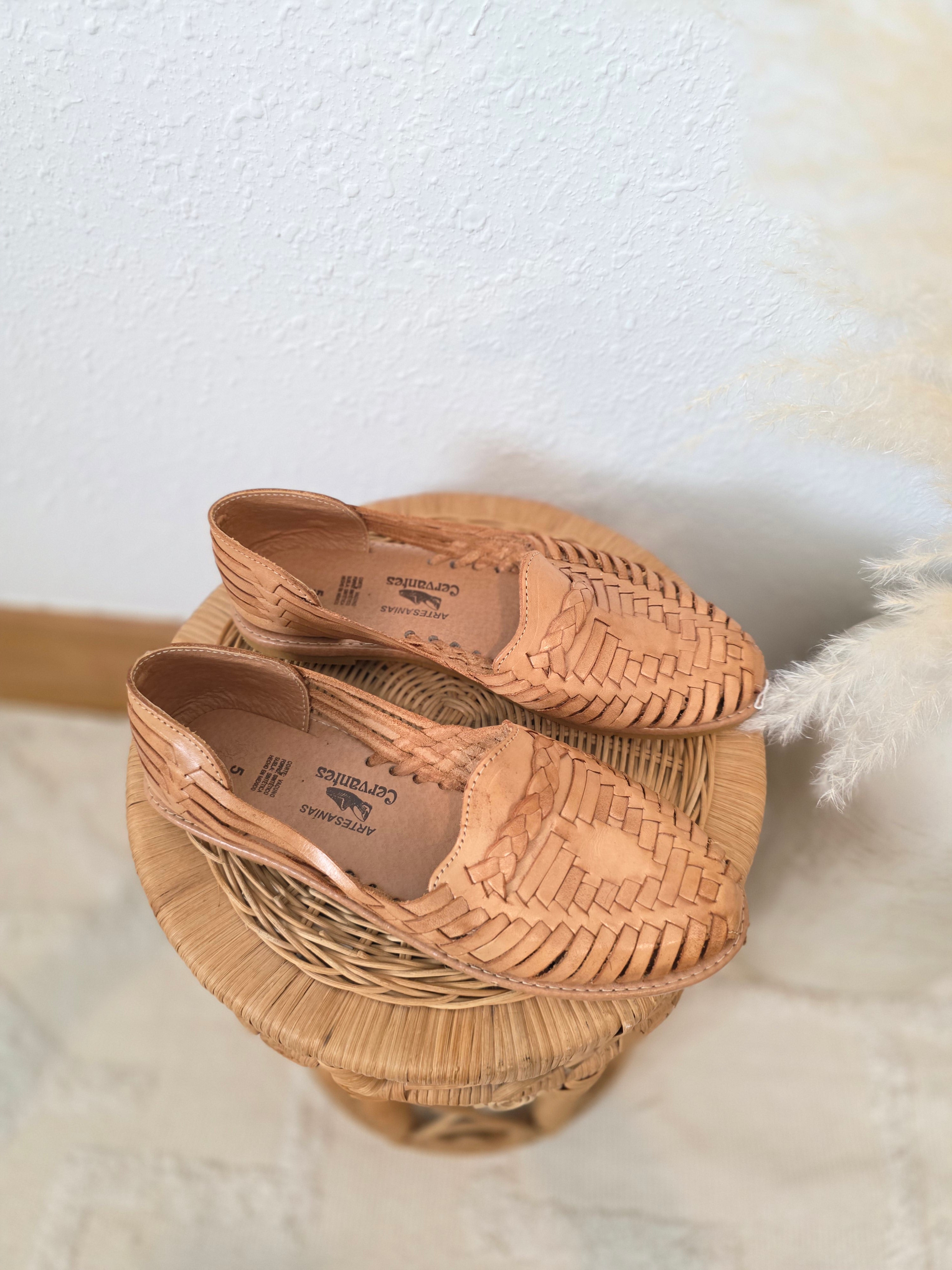 Woven Leather Huarache Sandals (8)