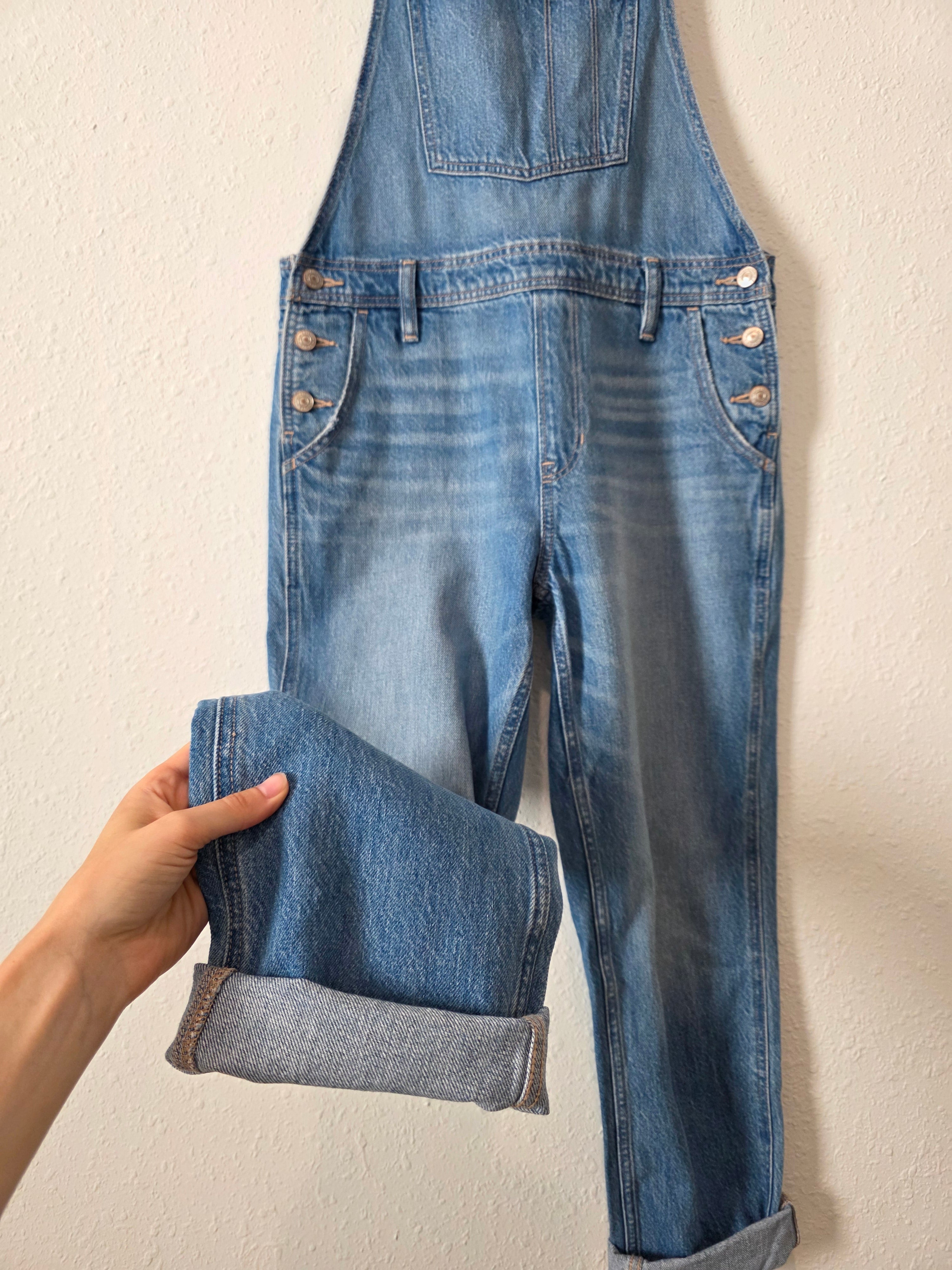 Classic Denim Straight Overalls (M)
