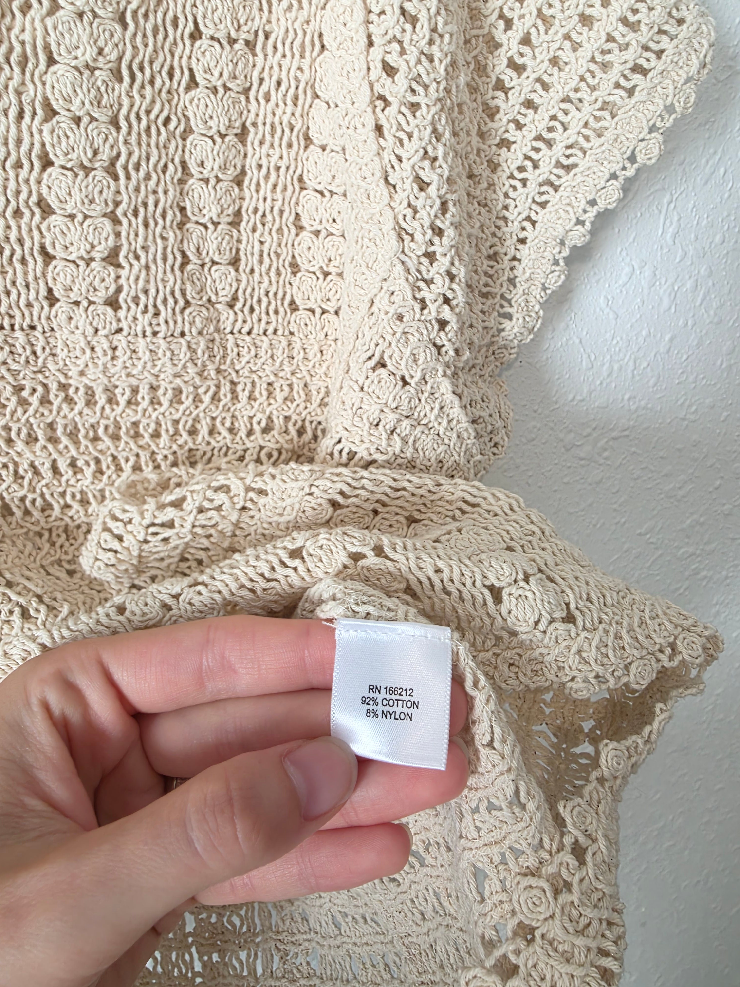 Crochet Button Up Top (M)