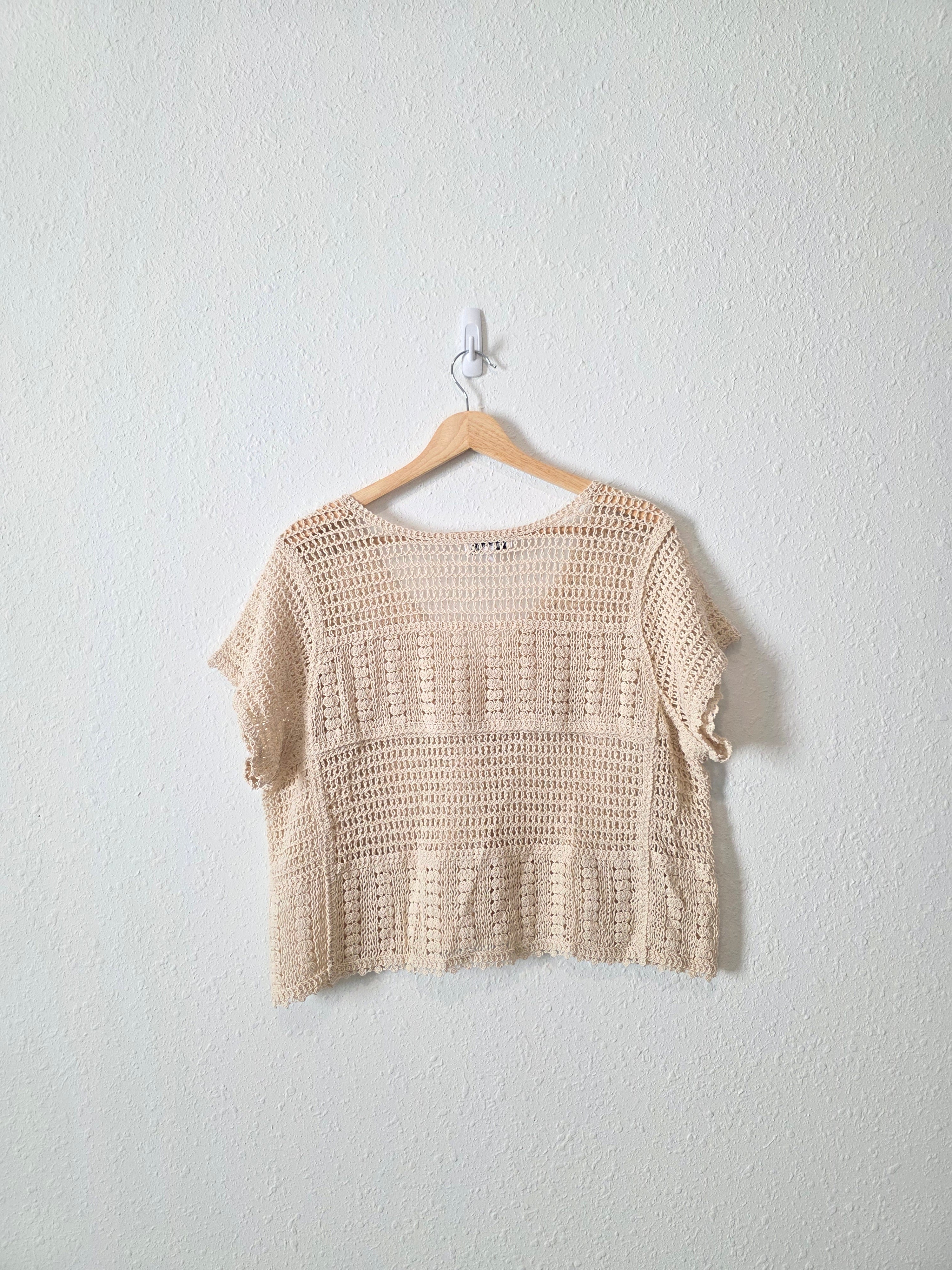 Crochet Button Up Top (M)