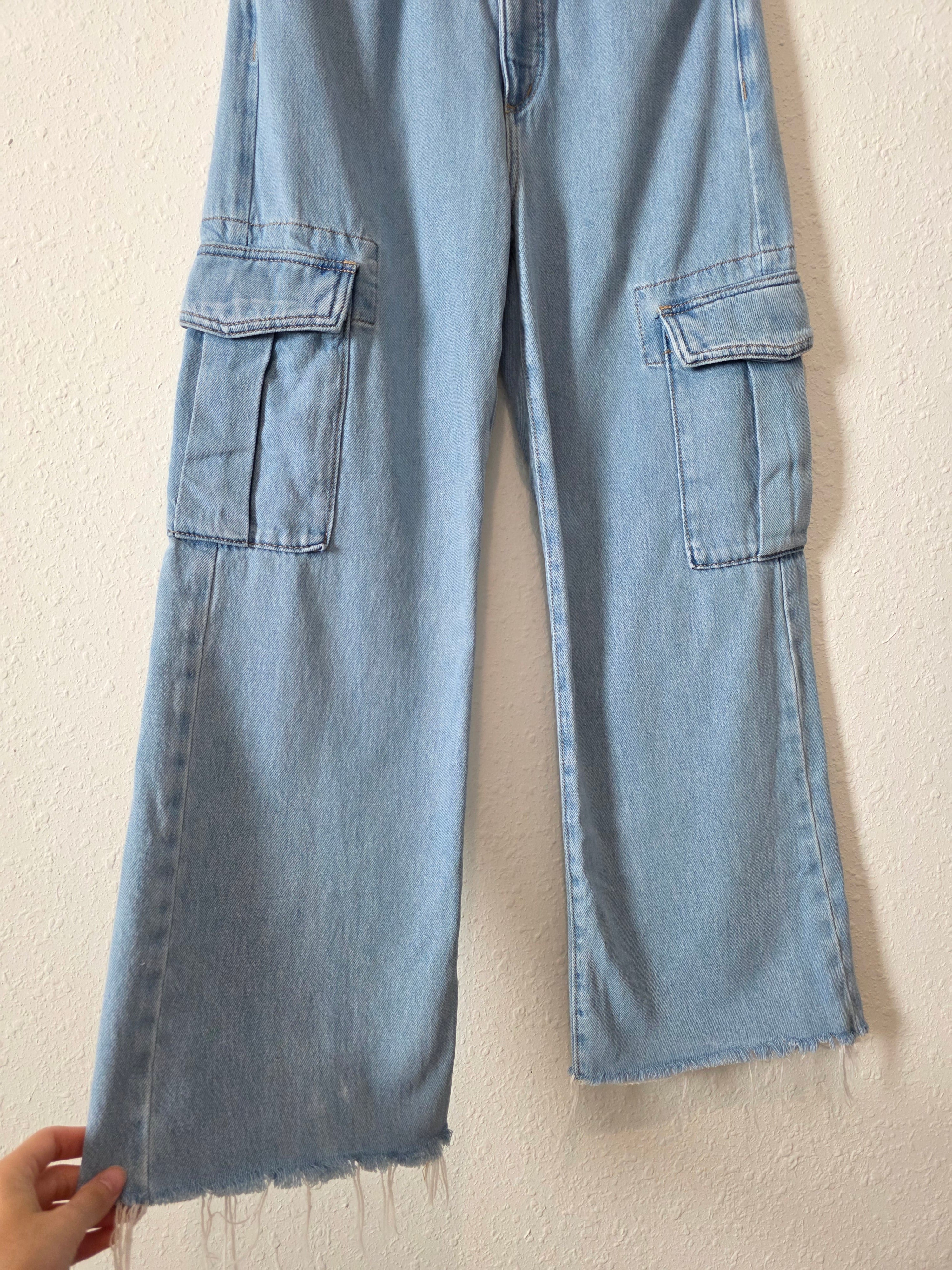Loft Cargo Wide Leg Jeans (24/00)