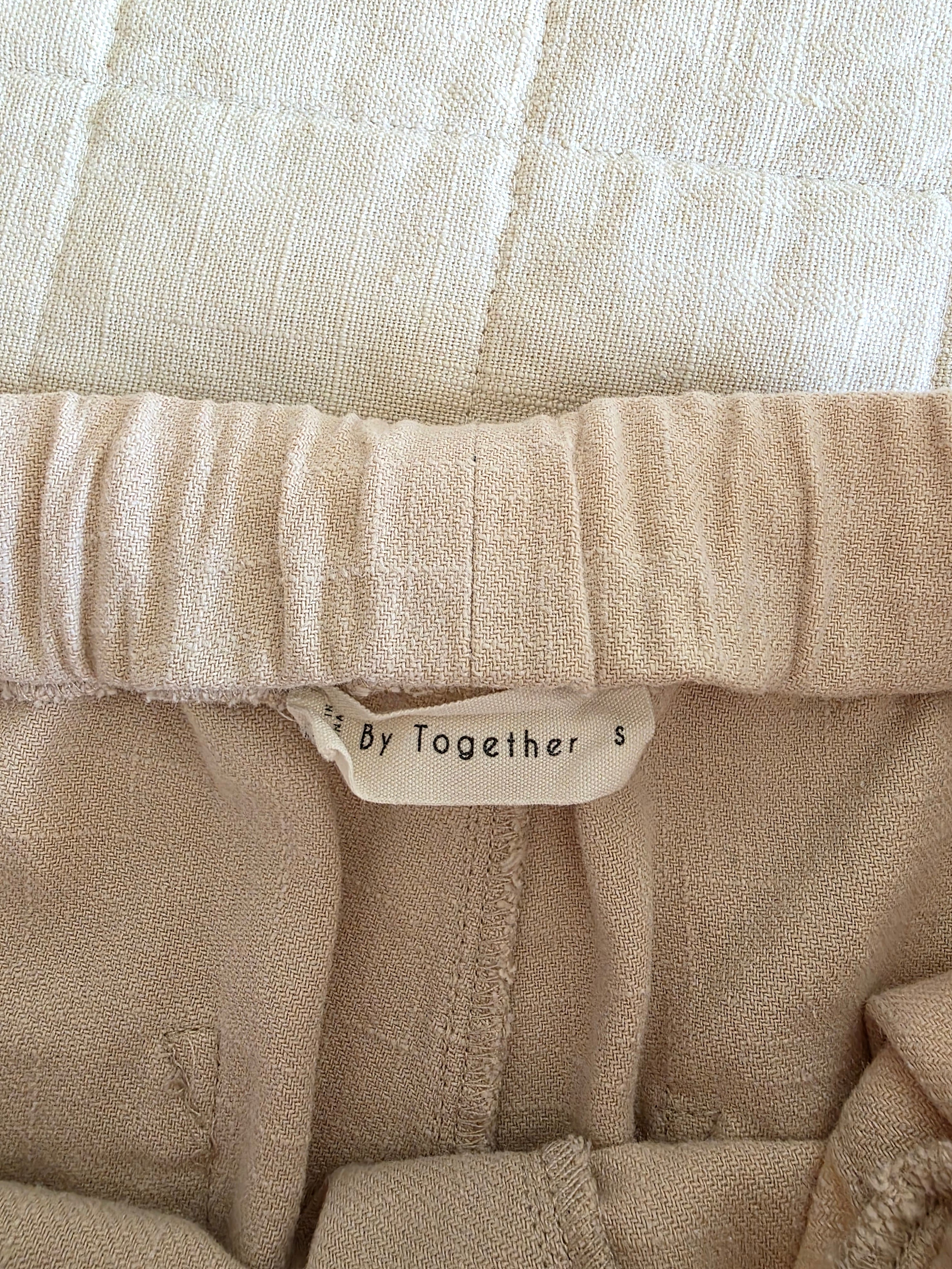 By Together Wide Leg Flax Pants (S)