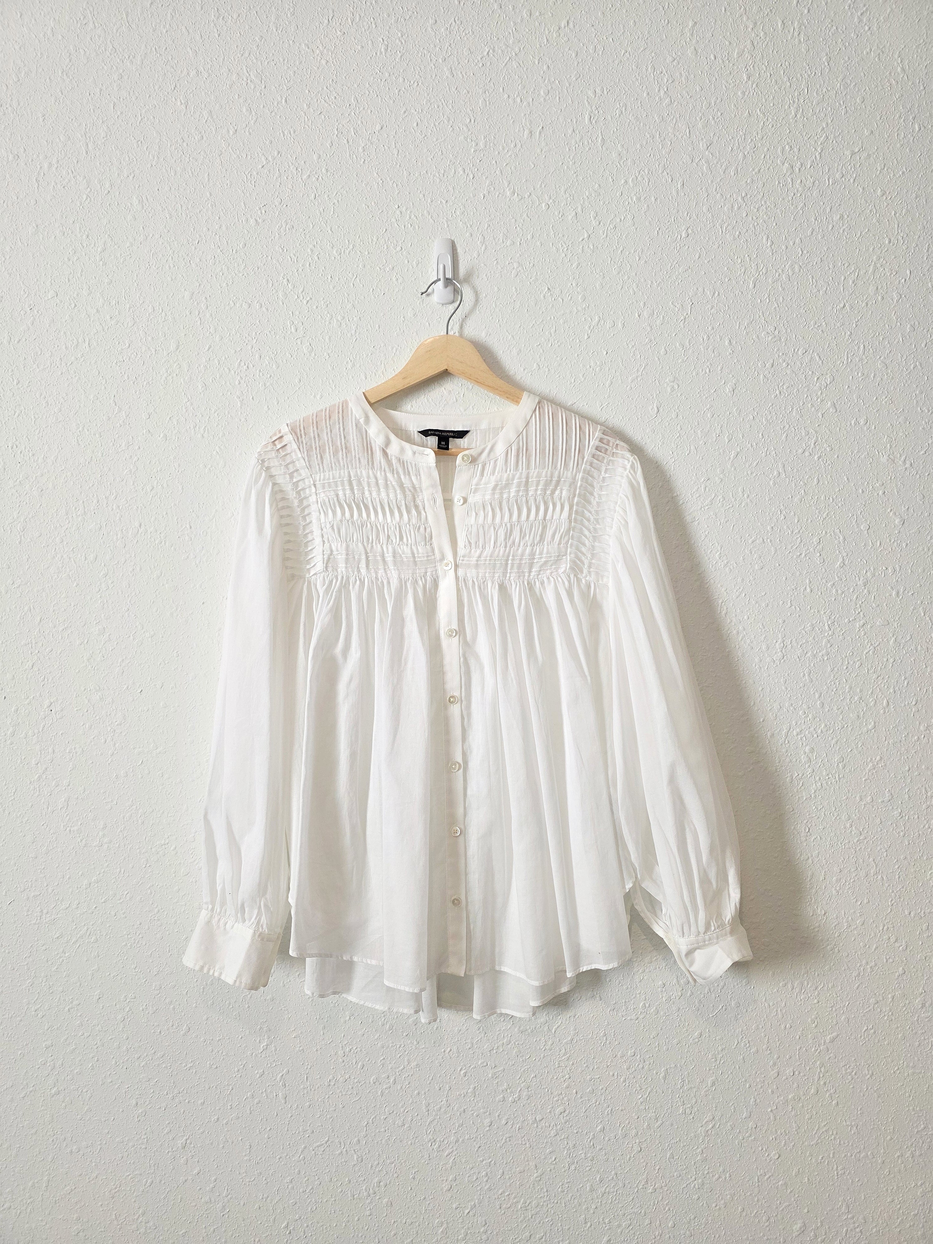 Banana Republic Puff Sleeve Blouse (M)