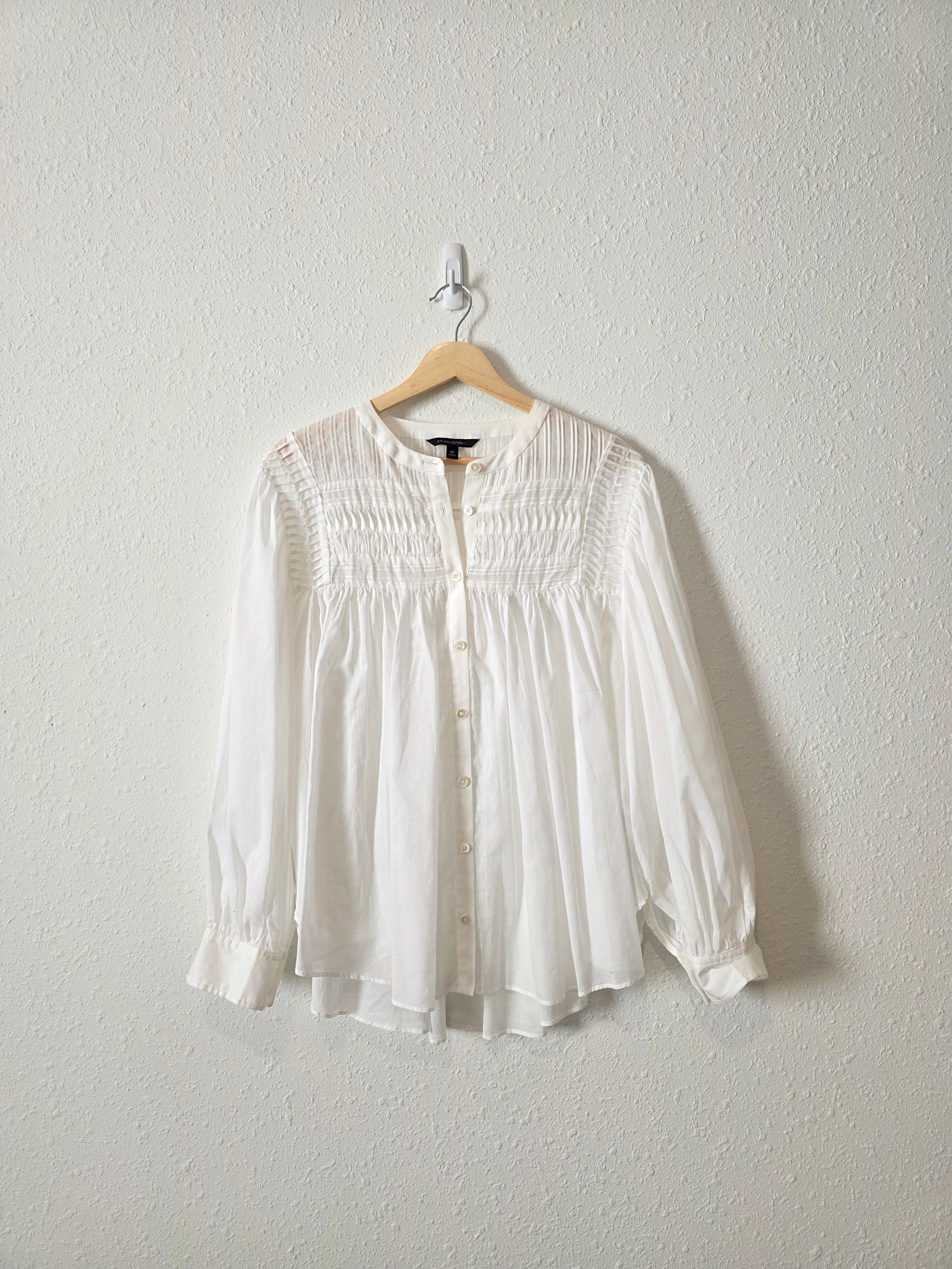 Banana Republic Puff Sleeve Blouse (M)