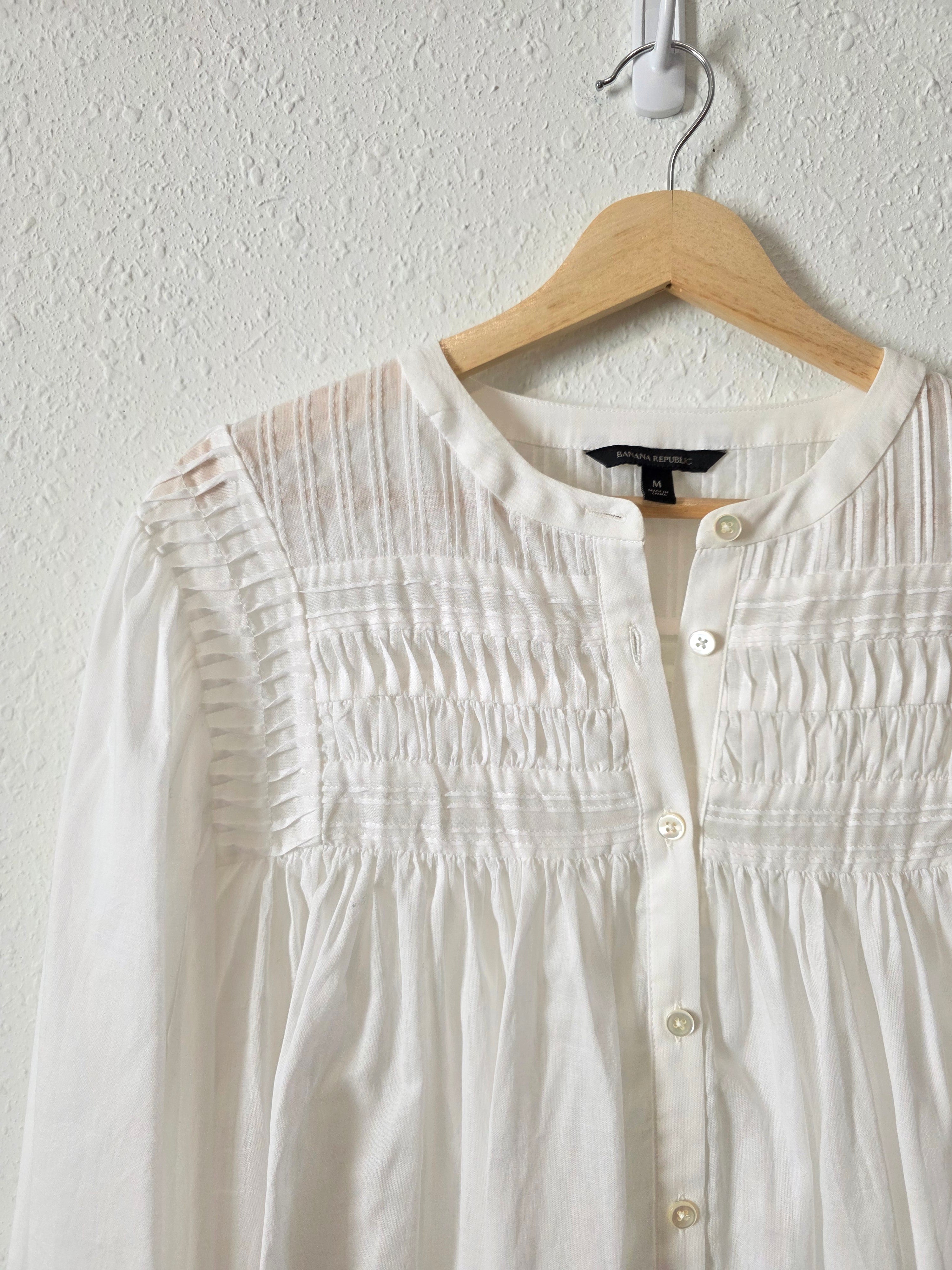 Banana Republic Puff Sleeve Blouse (M)