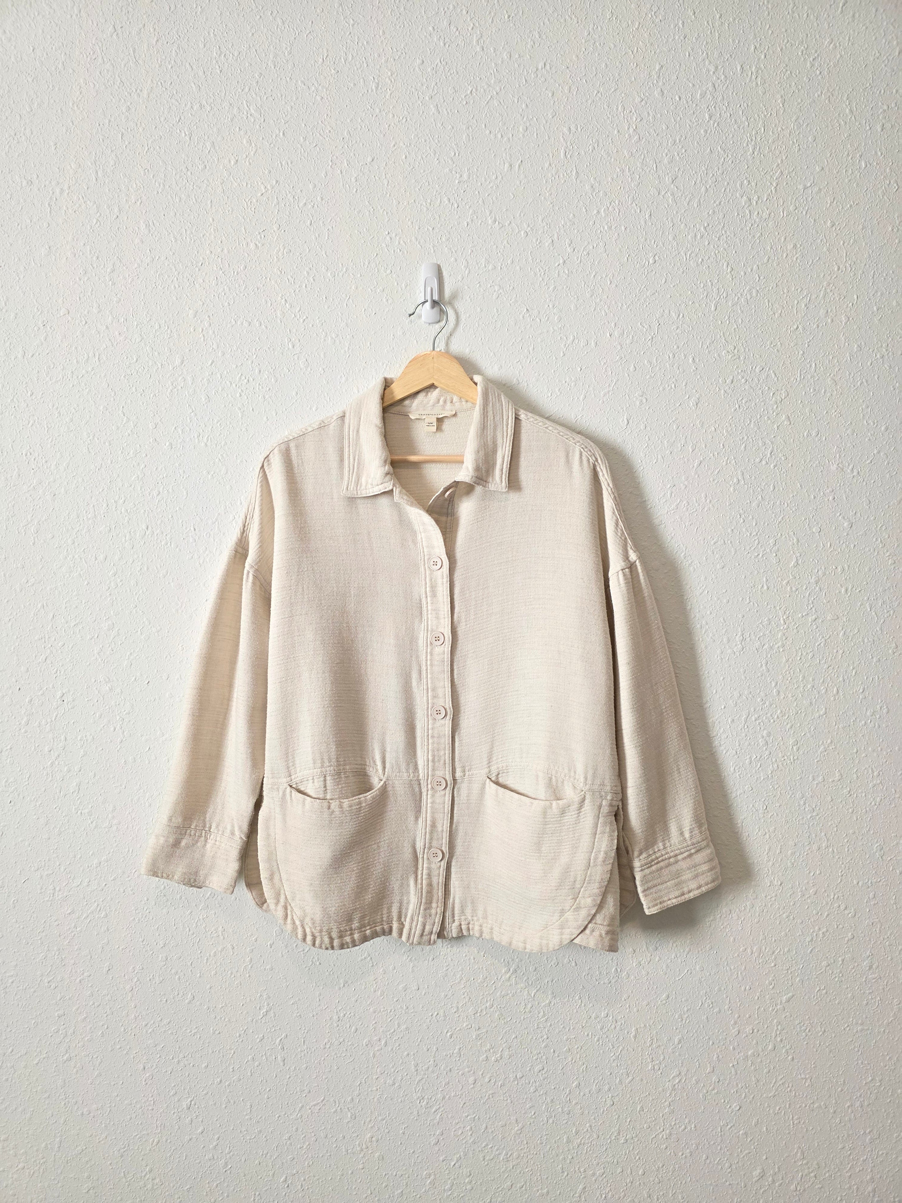 Grade & Gather Oat Button Up Jacket (S/M)