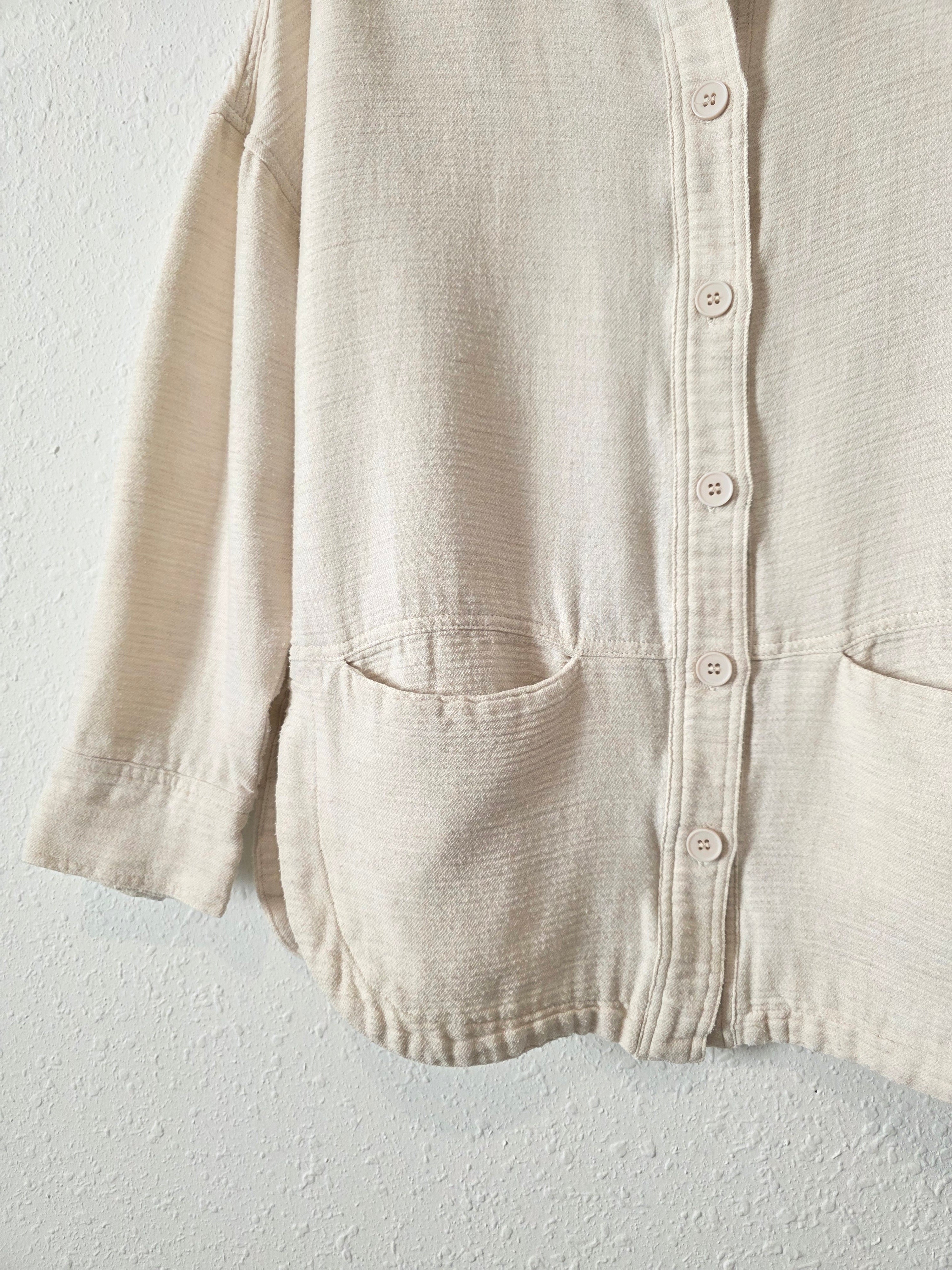 Grade & Gather Oat Button Up Jacket (S/M)